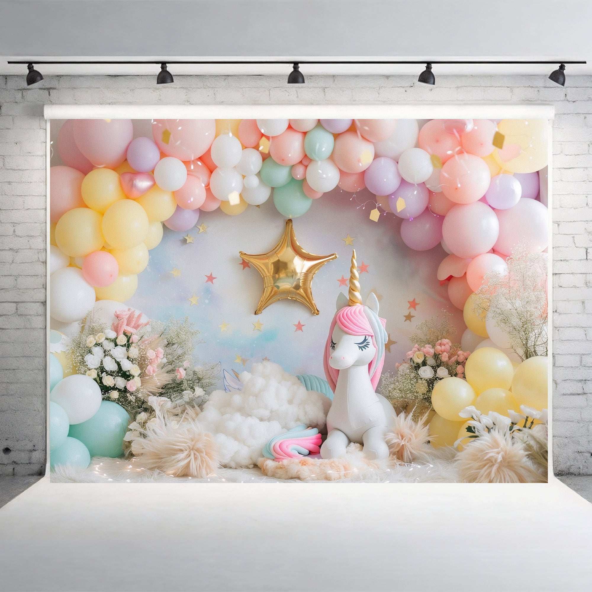Magical Unicorn Dreamland Backdrop