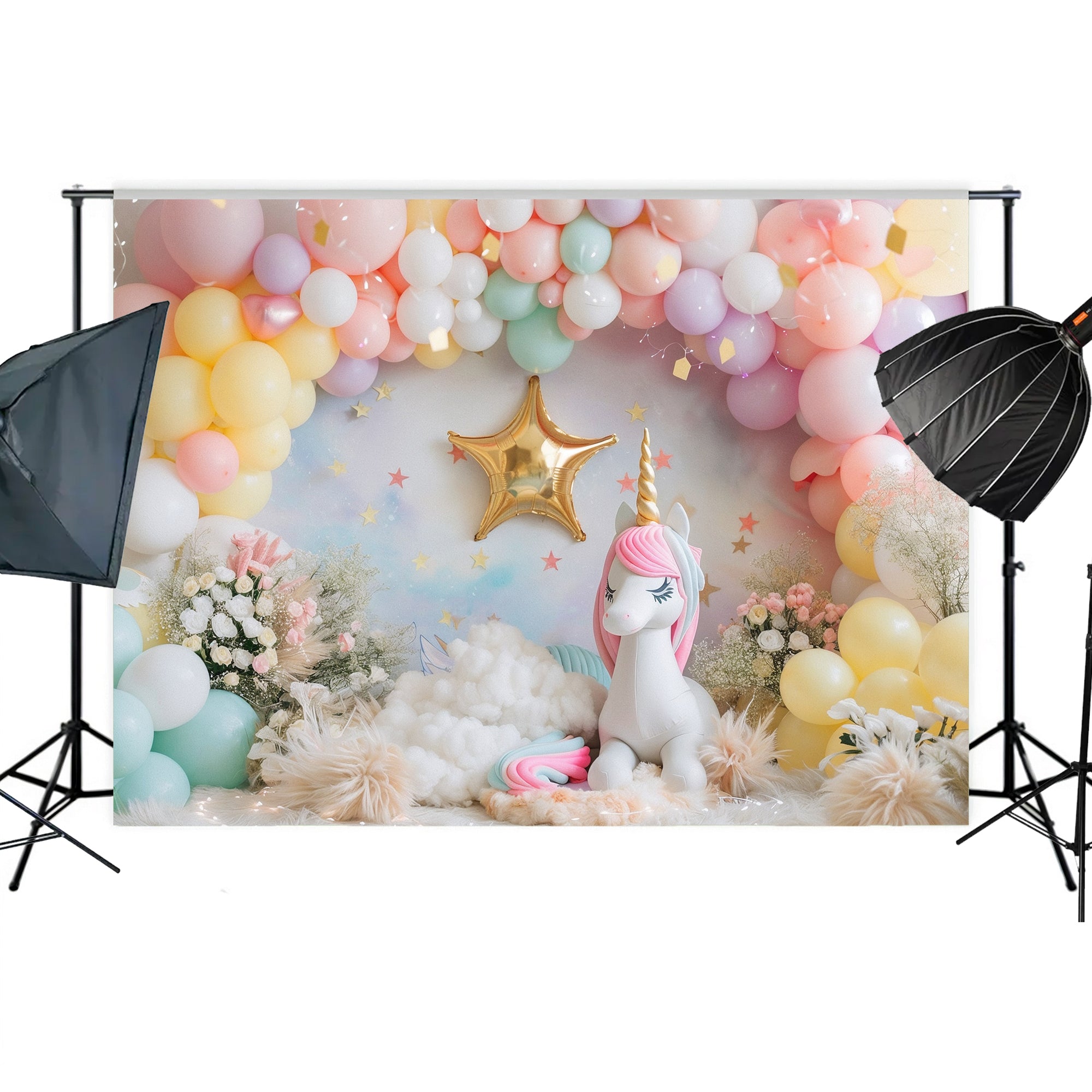 Magical Unicorn Dreamland Backdrop