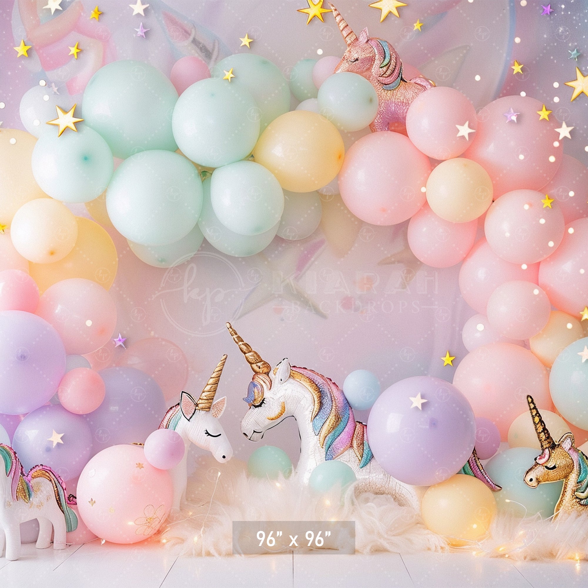 Pastel Unicorn Wonderland Backdrop
