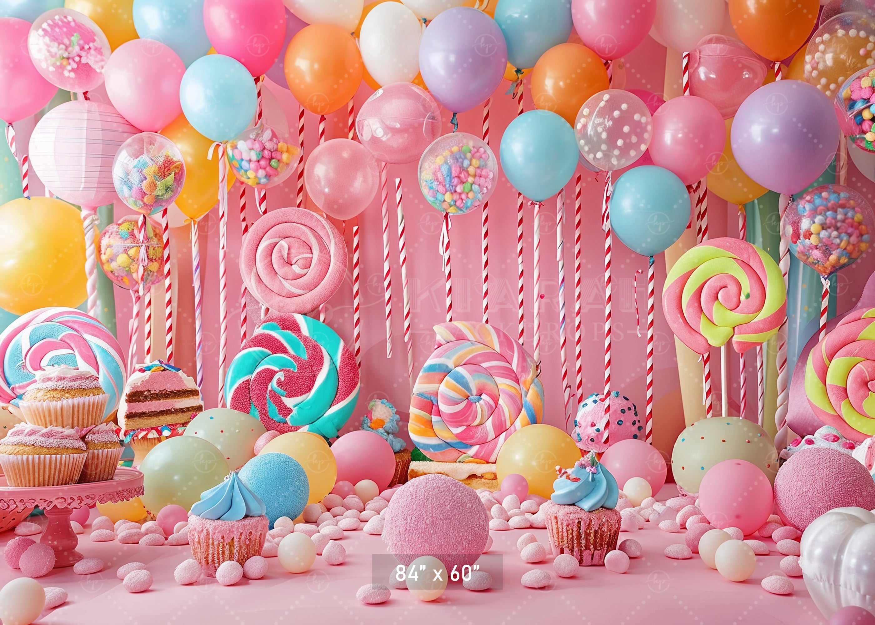 Candyland Birthday Backdrop