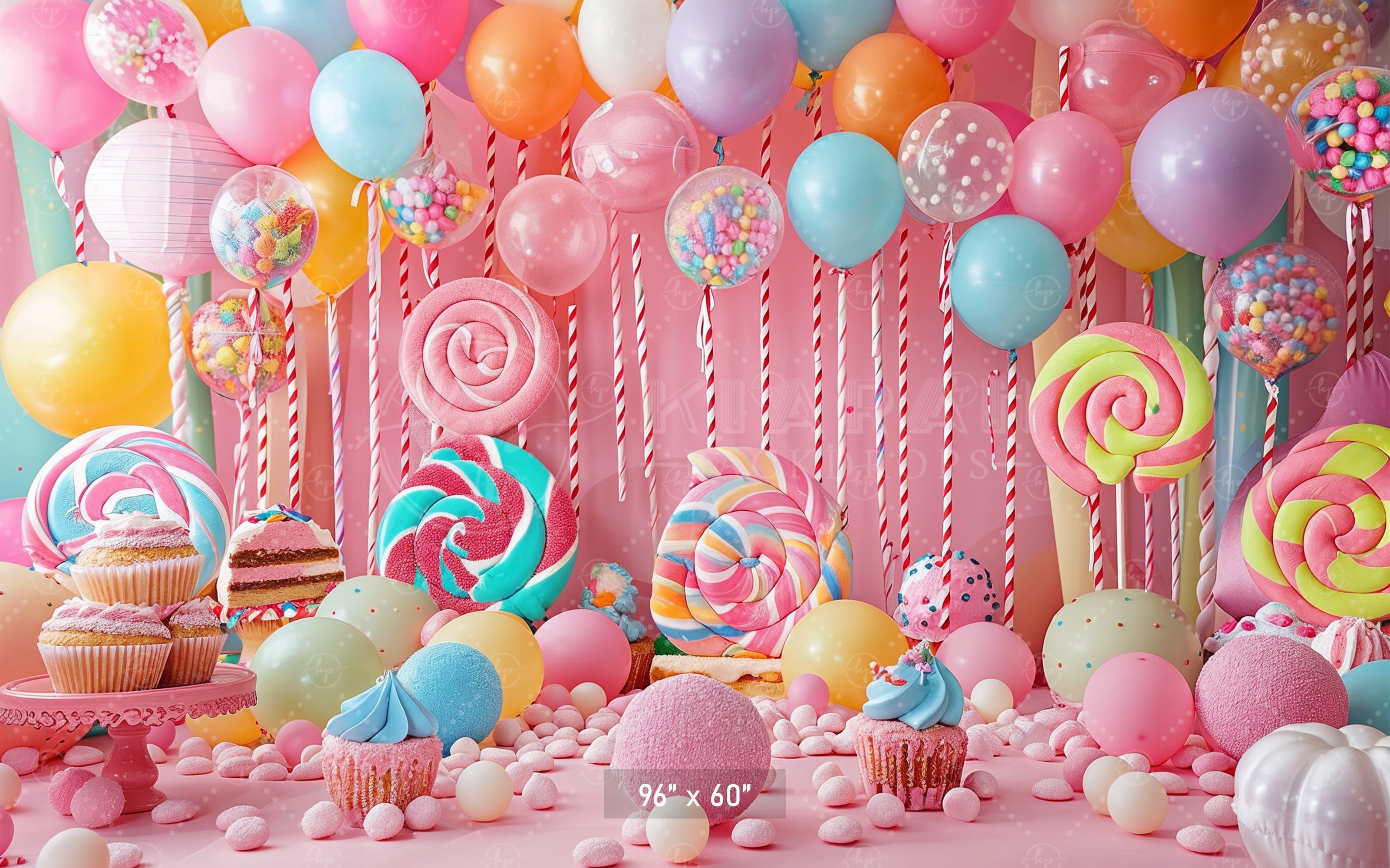 Candyland Birthday Backdrop