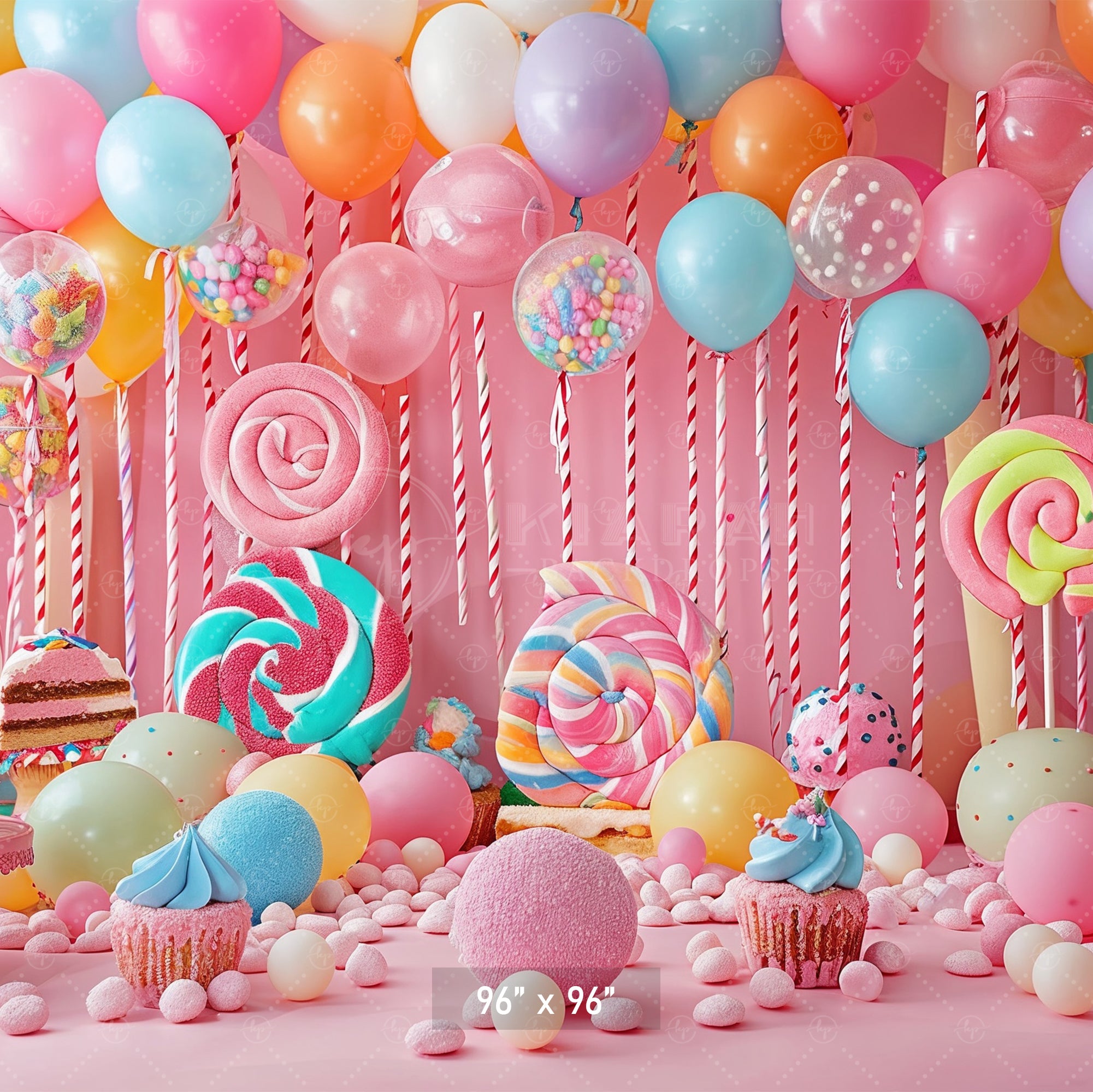Candyland Birthday Backdrop