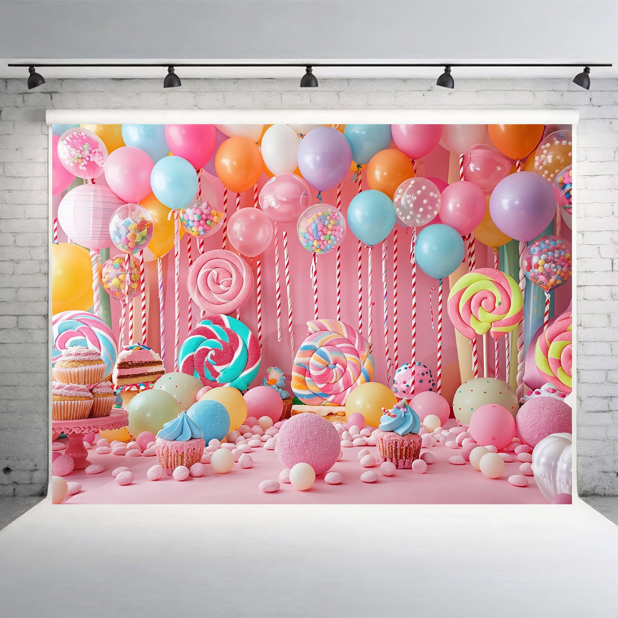Candyland Birthday Backdrop
