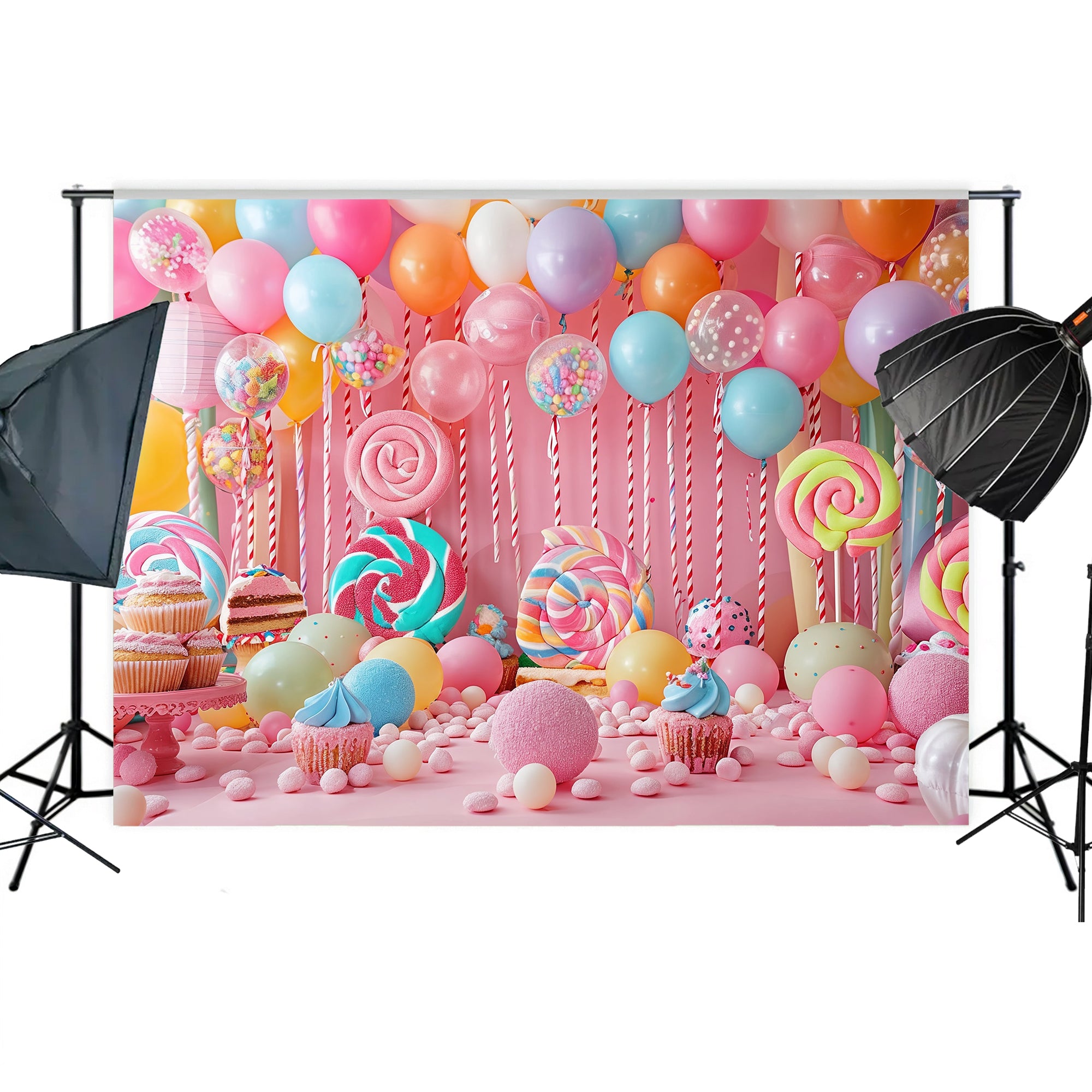 Candyland Birthday Backdrop