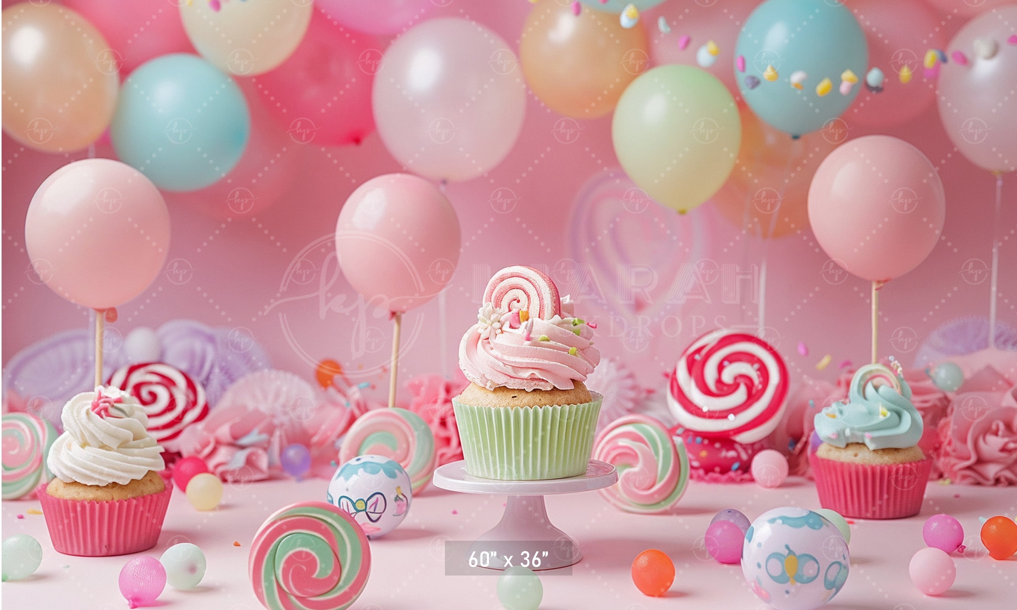 Sweet Treats Candyland Backdrop