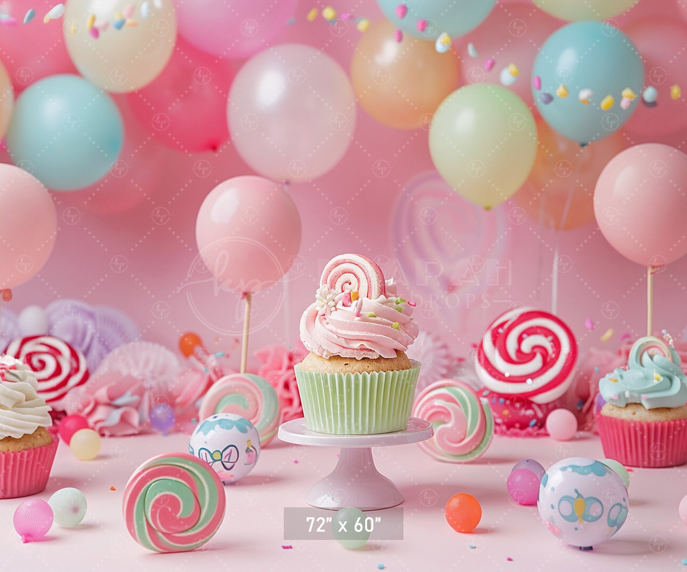 Sweet Treats Candyland Backdrop