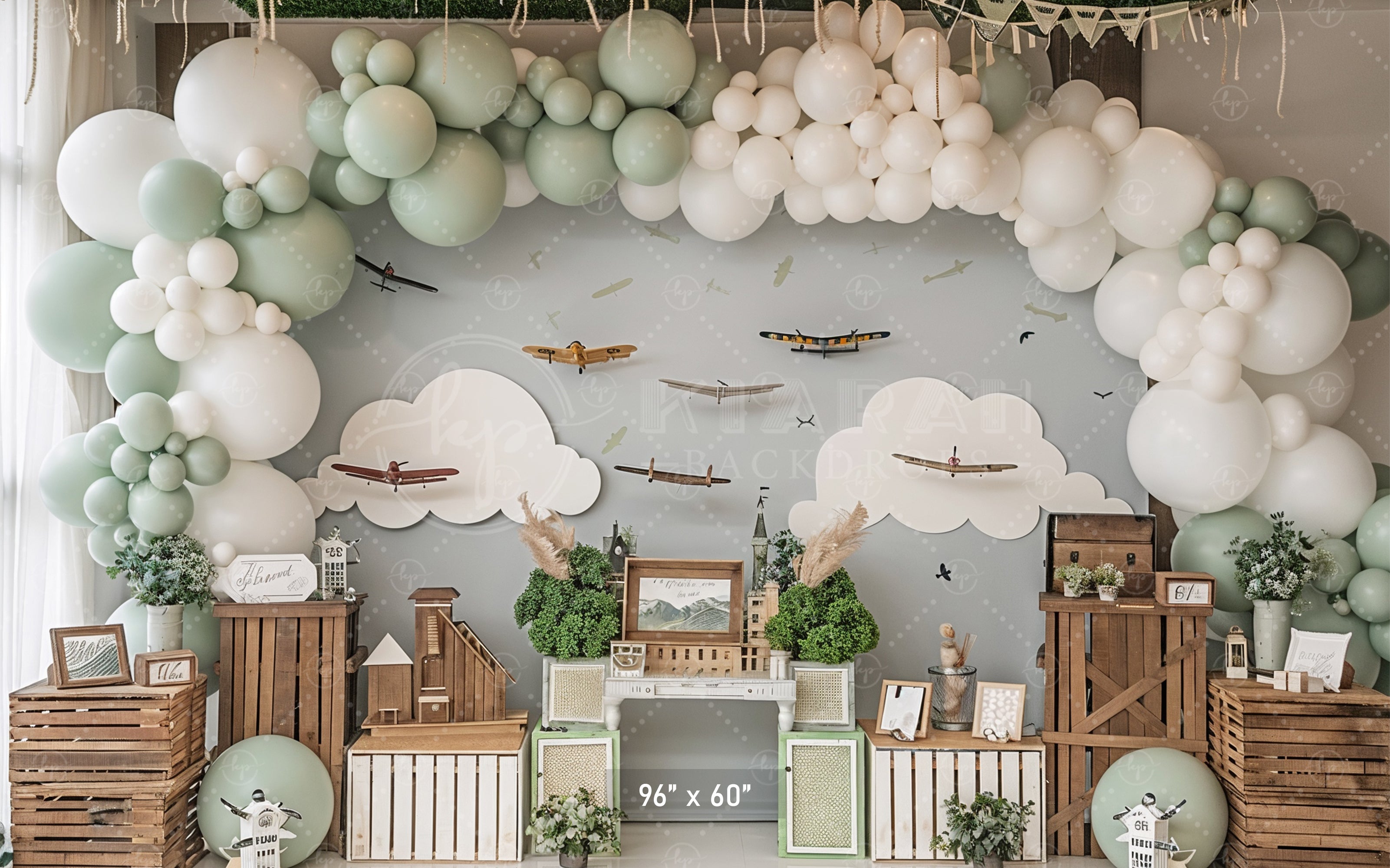 Vintage Aviation Adventure Backdrop