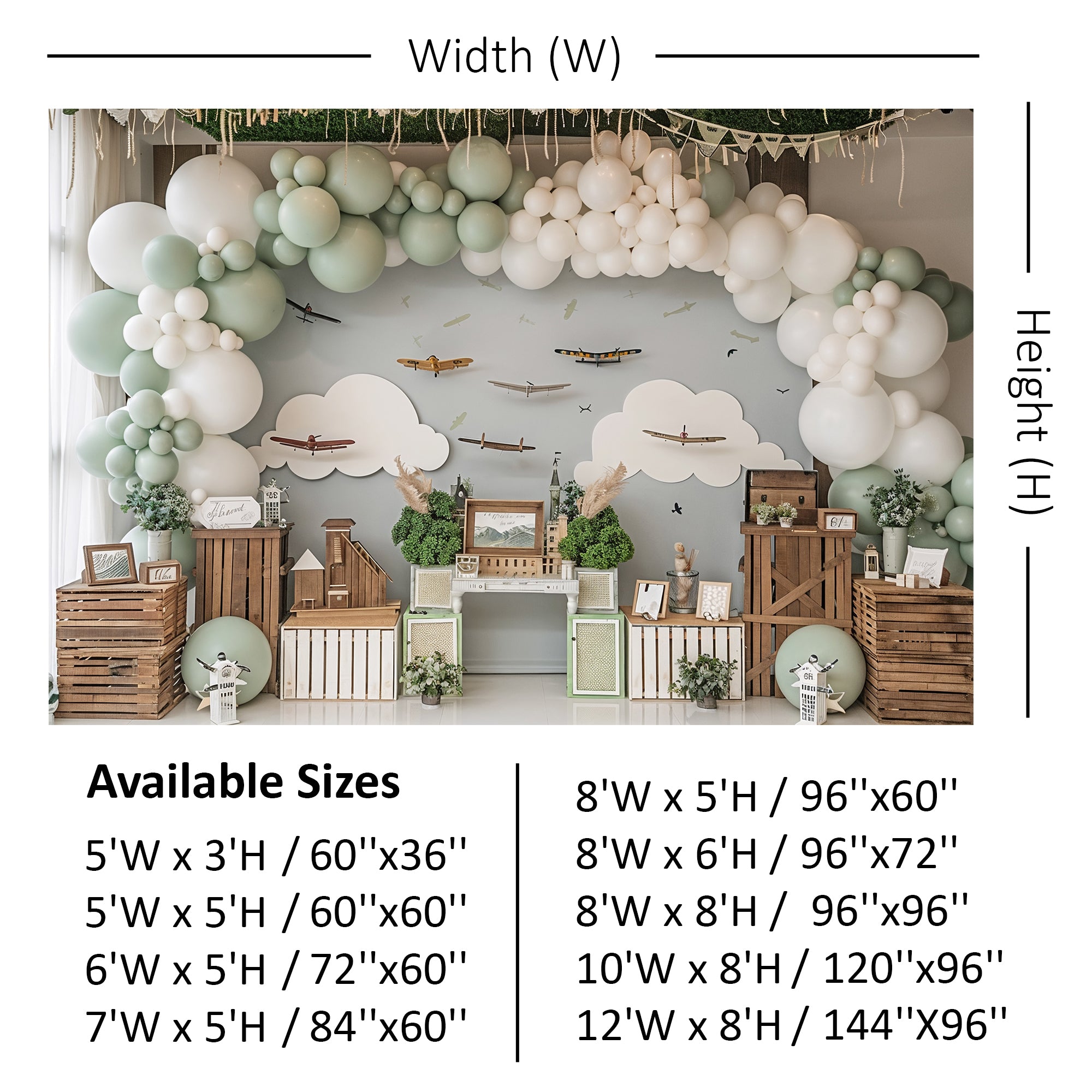 Vintage Aviation Adventure Backdrop