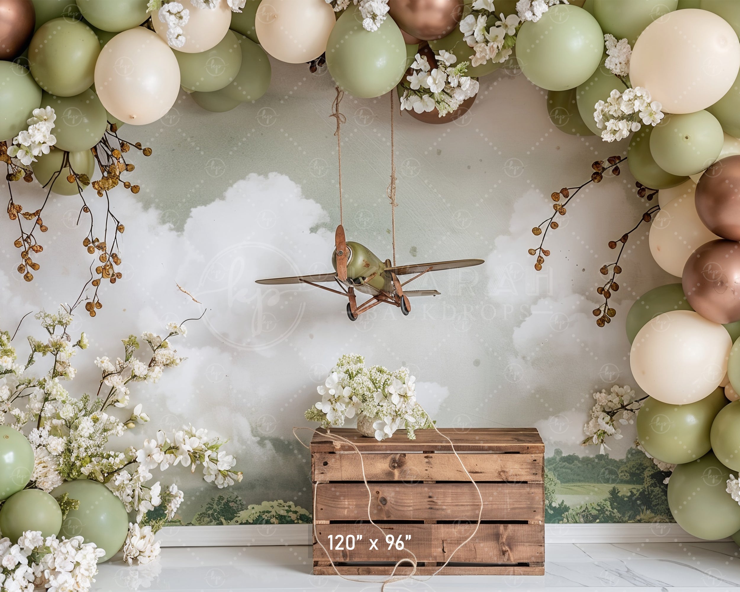 Rustic Aerial Adventure Backdrop