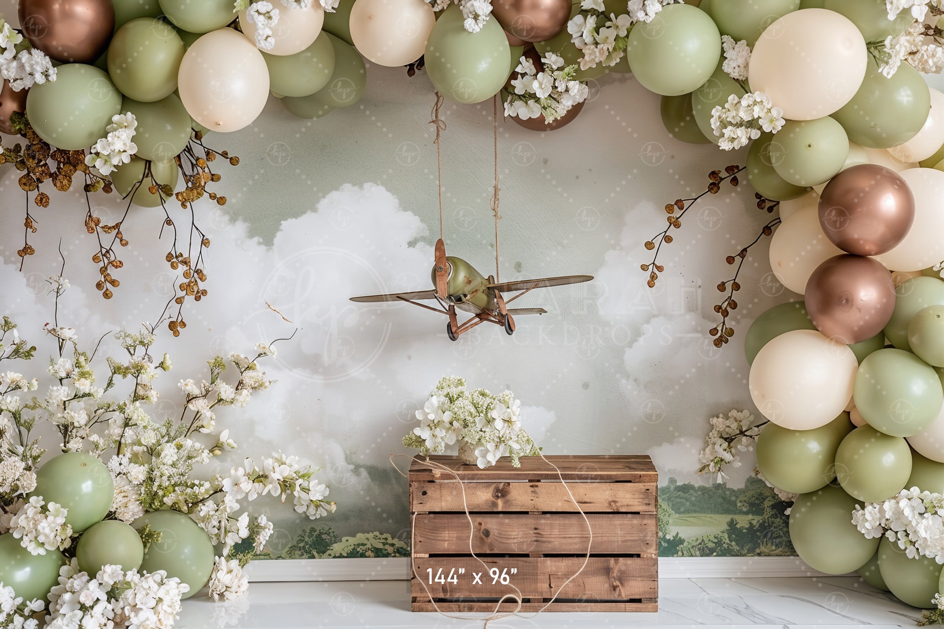 Rustic Aerial Adventure Backdrop