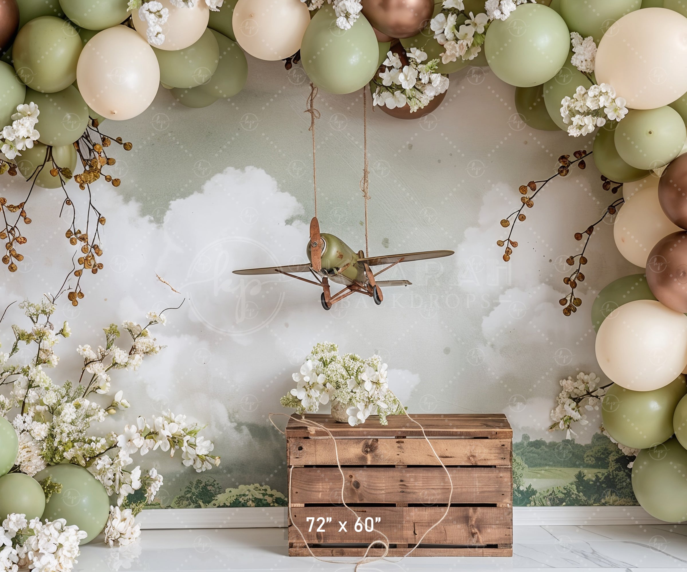 Rustic Aerial Adventure Backdrop