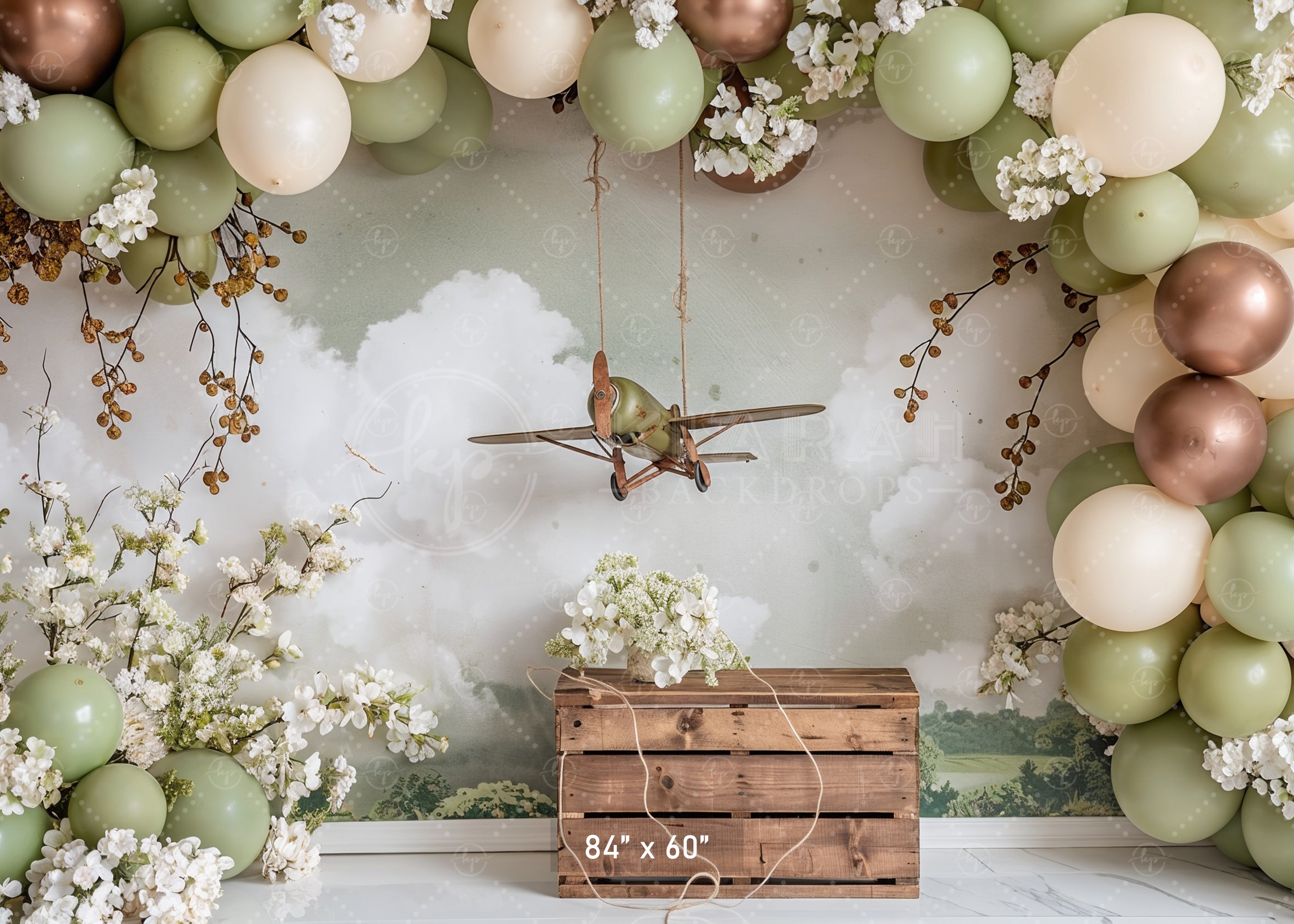 Rustic Aerial Adventure Backdrop
