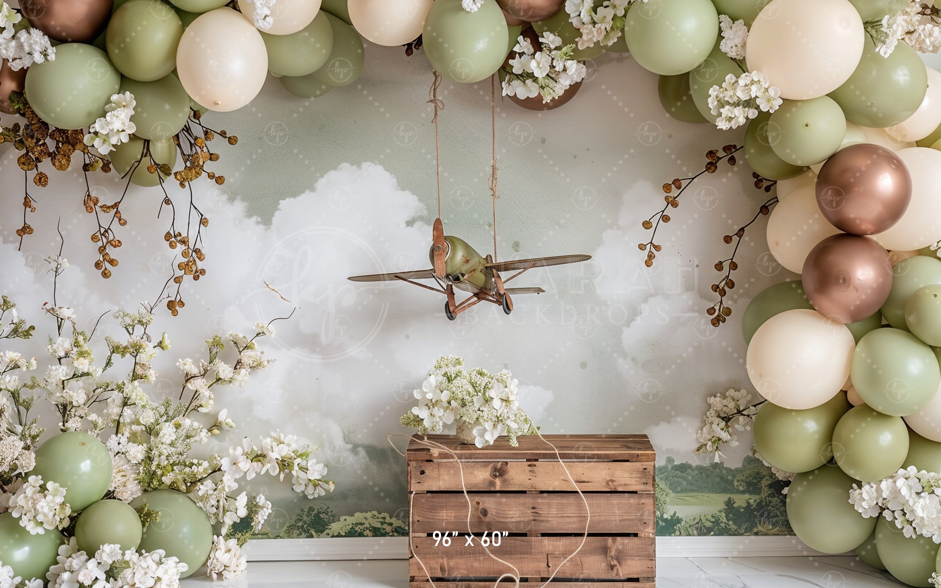 Rustic Aerial Adventure Backdrop