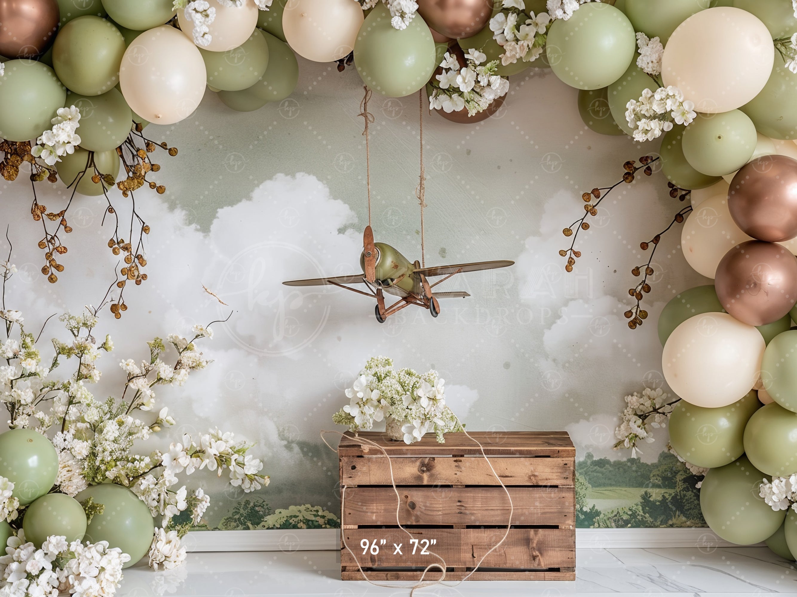 Rustic Aerial Adventure Backdrop