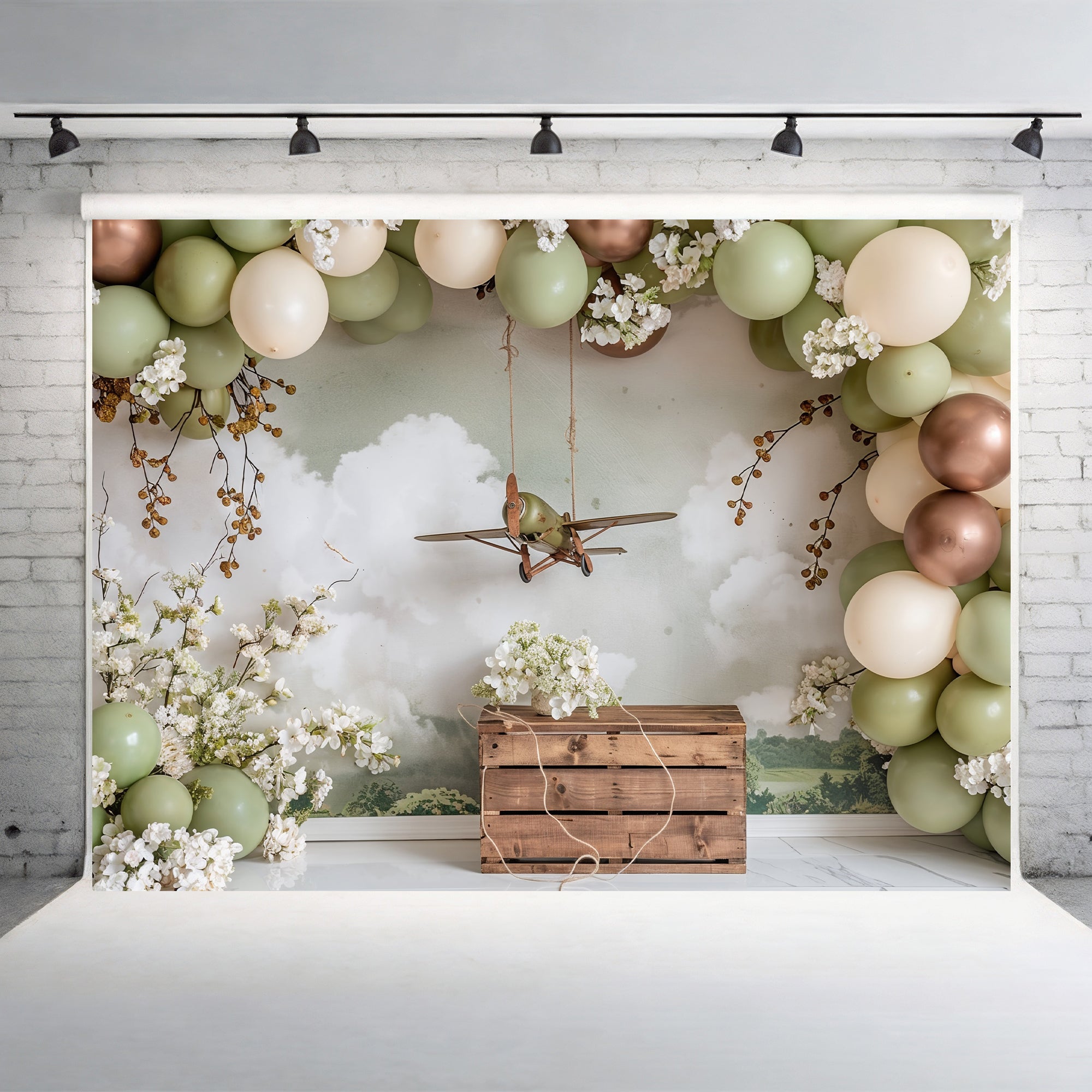 Rustic Aerial Adventure Backdrop