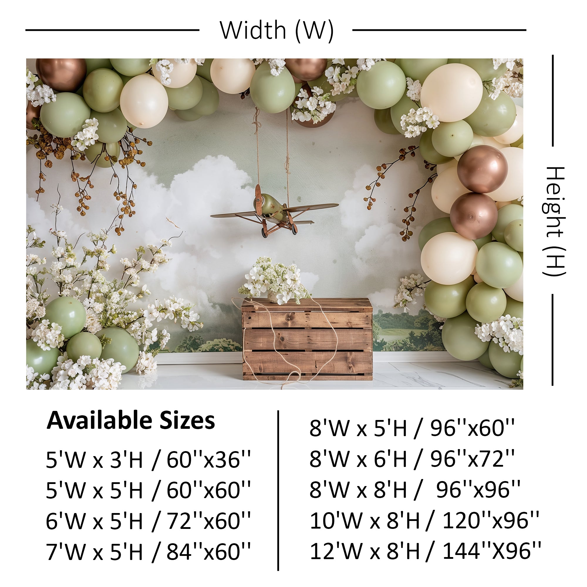 Rustic Aerial Adventure Backdrop