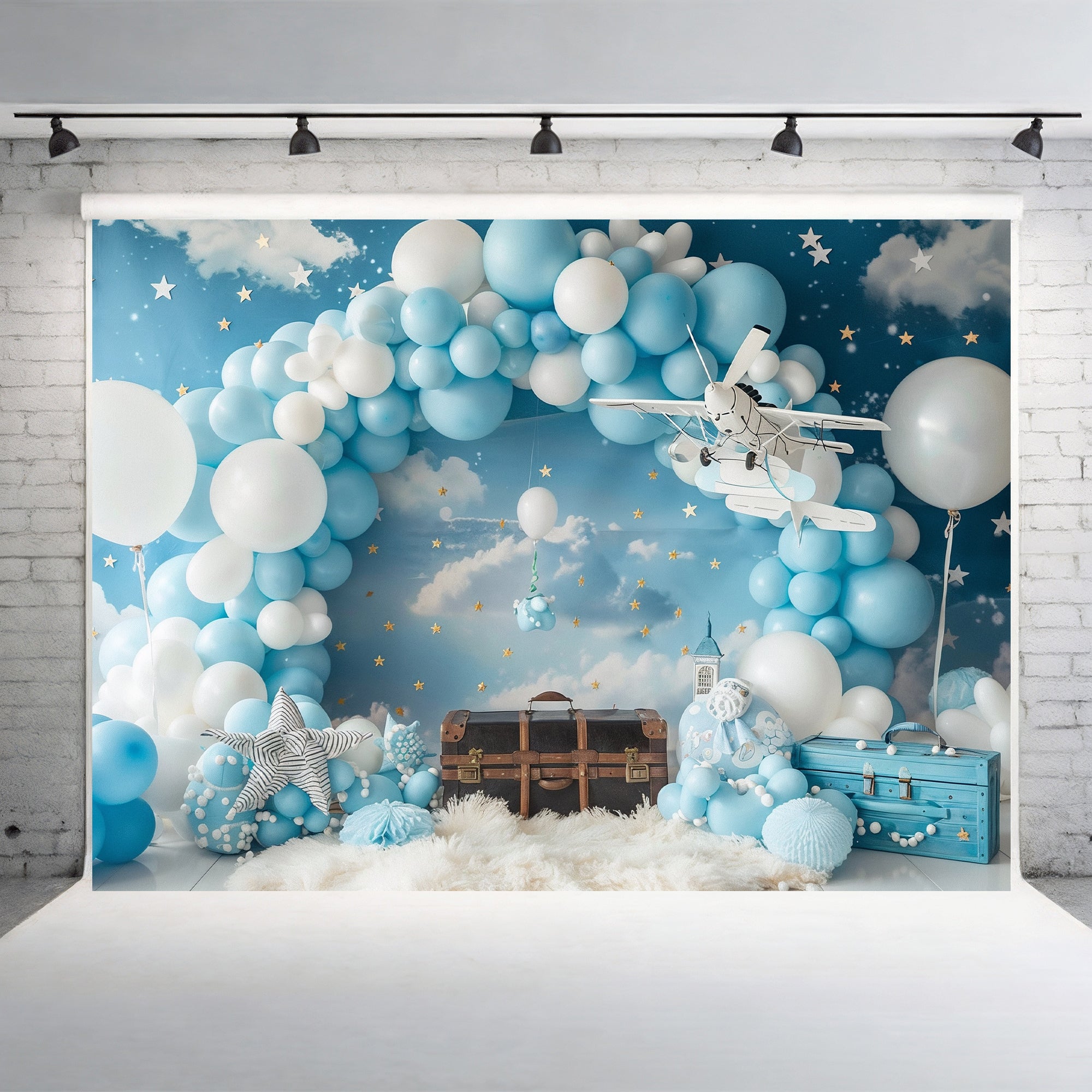 Sky Adventure Balloon Backdrop