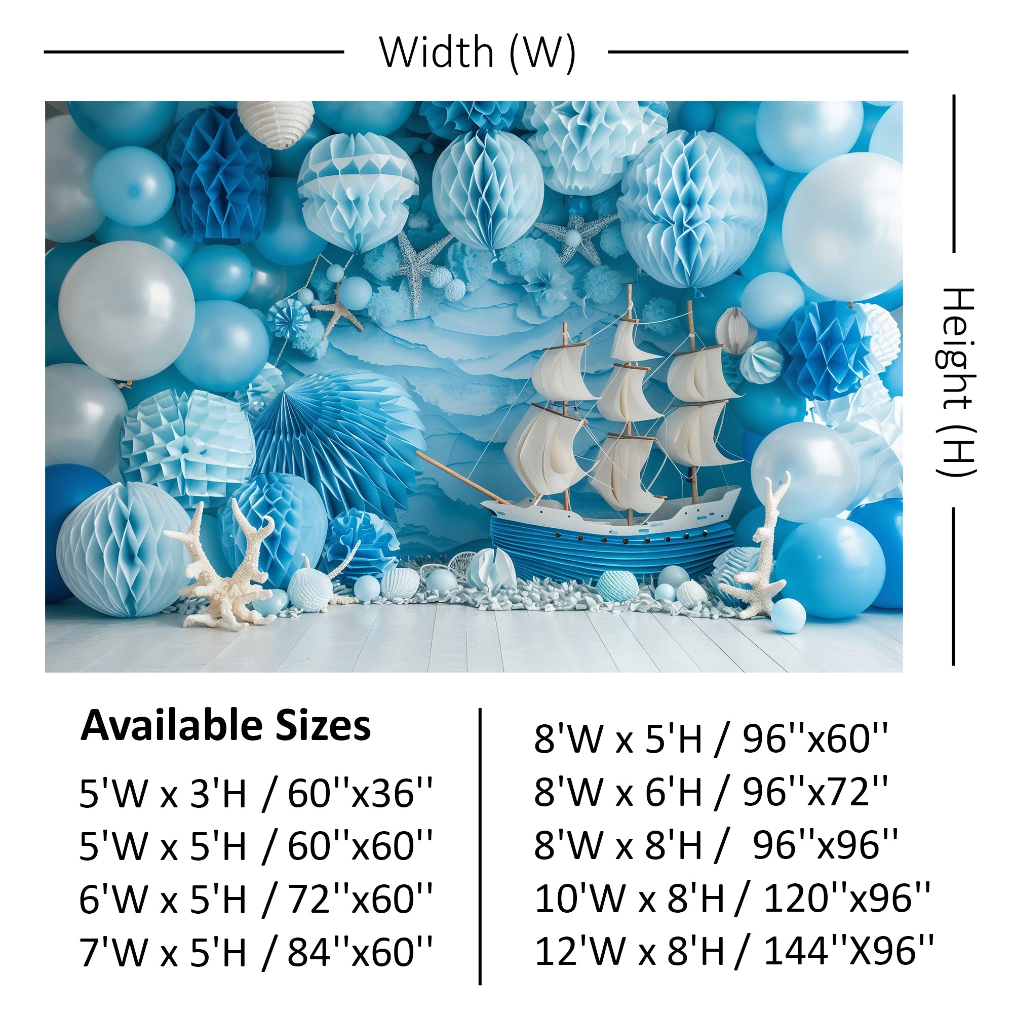 Oceanic Voyage Backdrop