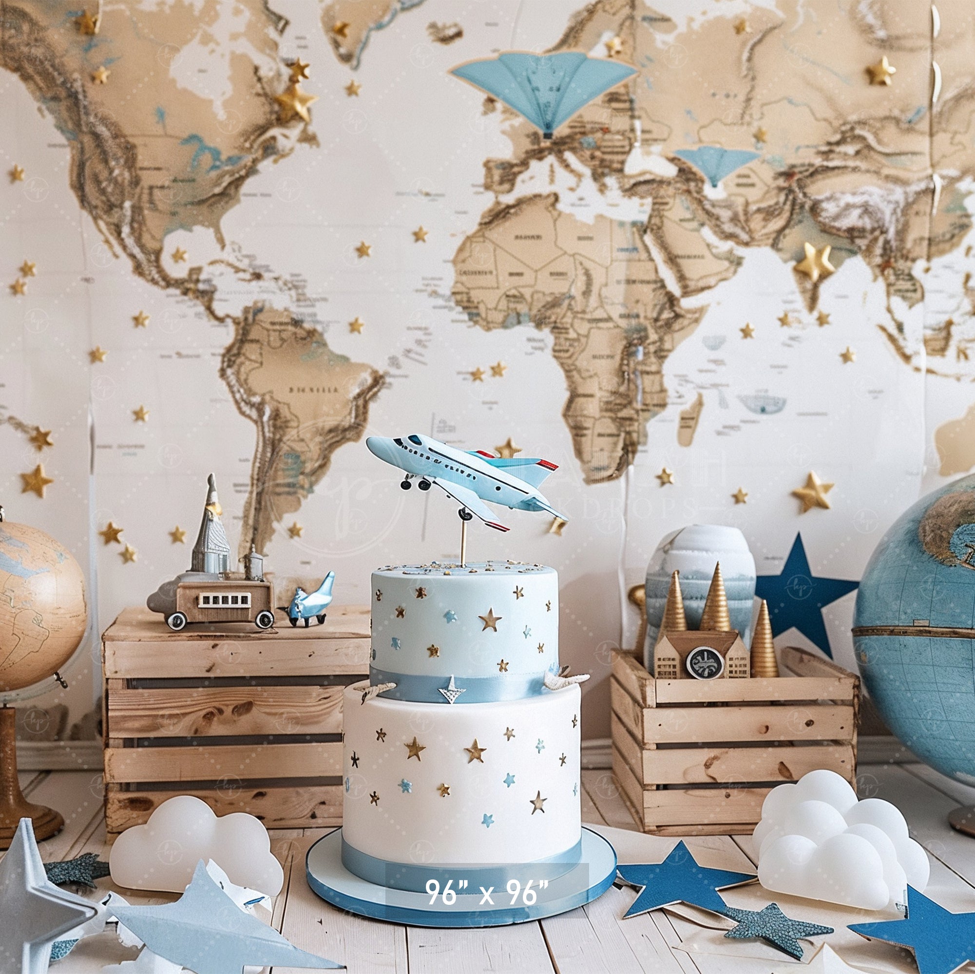 World Travel Adventure Backdrop