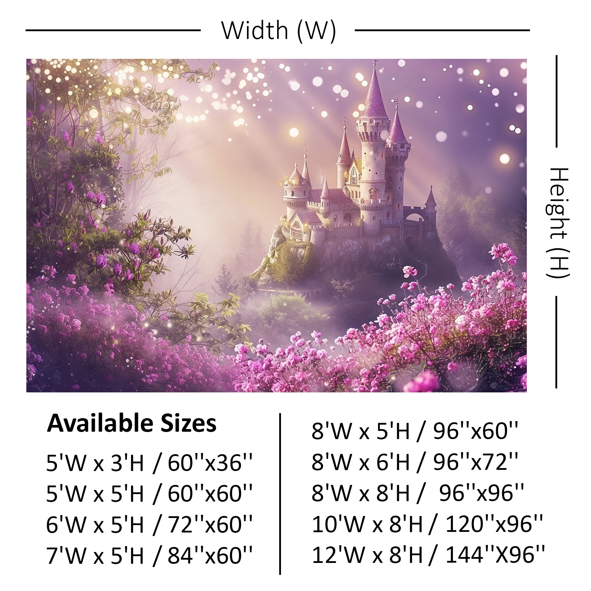 Twilight Enchanted Castle Backdrop