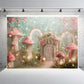 Fairy Tale Mushroom Cottage Backdrop