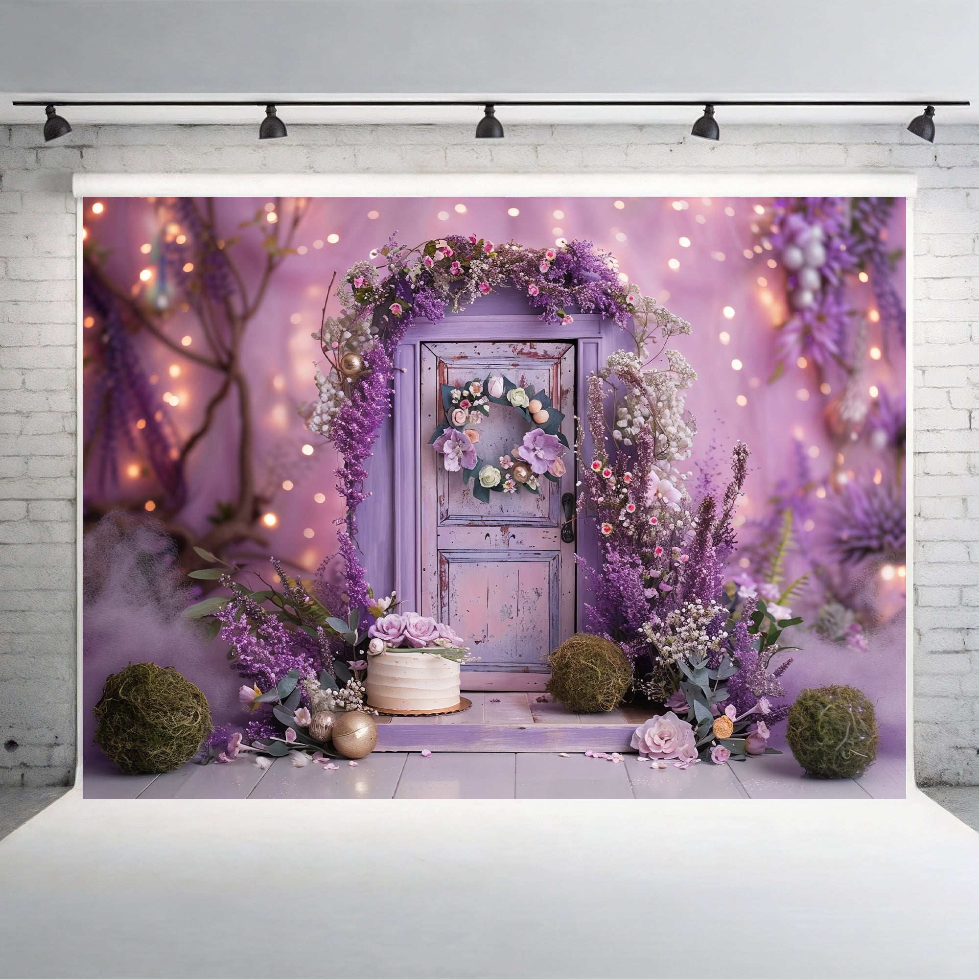 Lavender Enchanted Doorway Backdrop