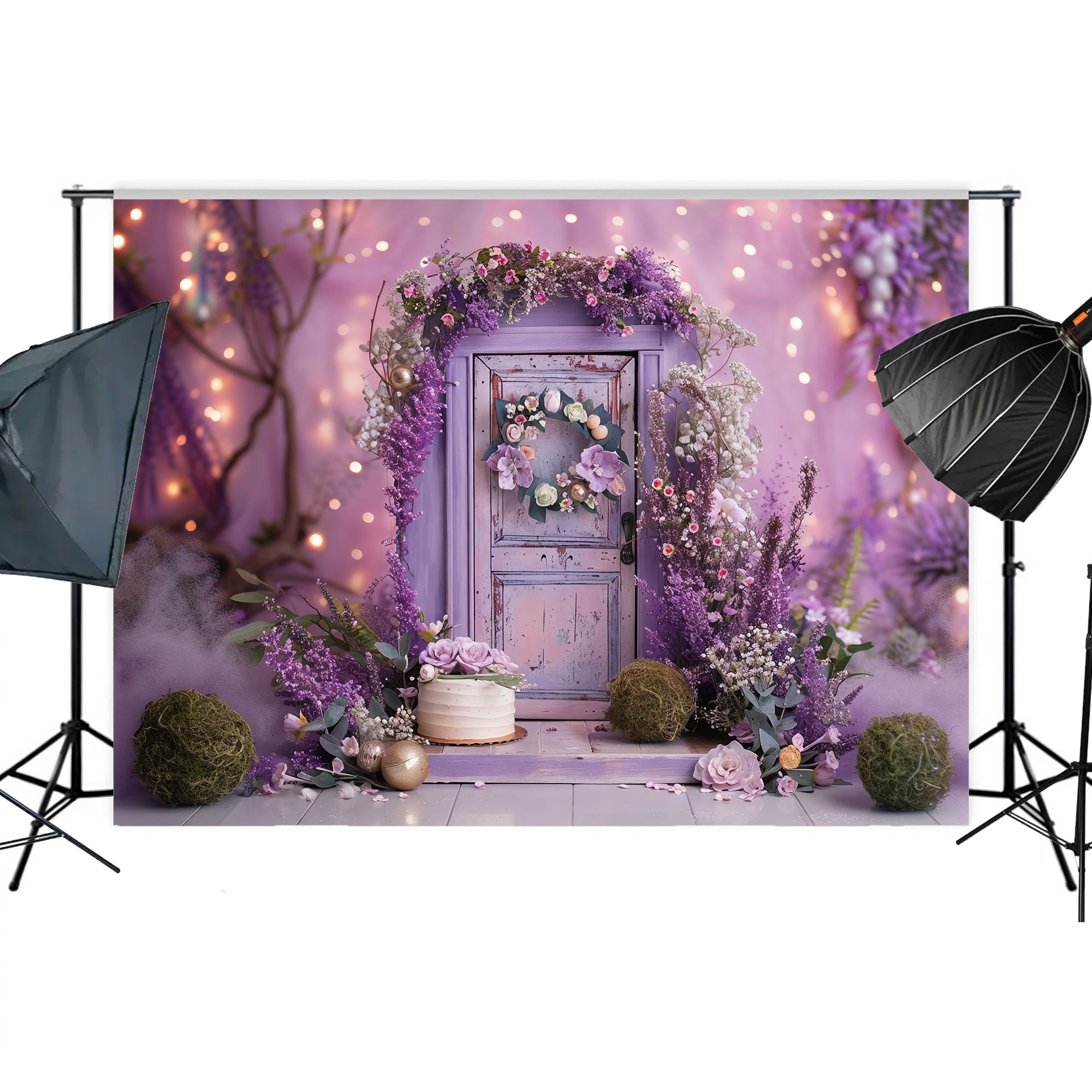 Lavender Enchanted Doorway Backdrop