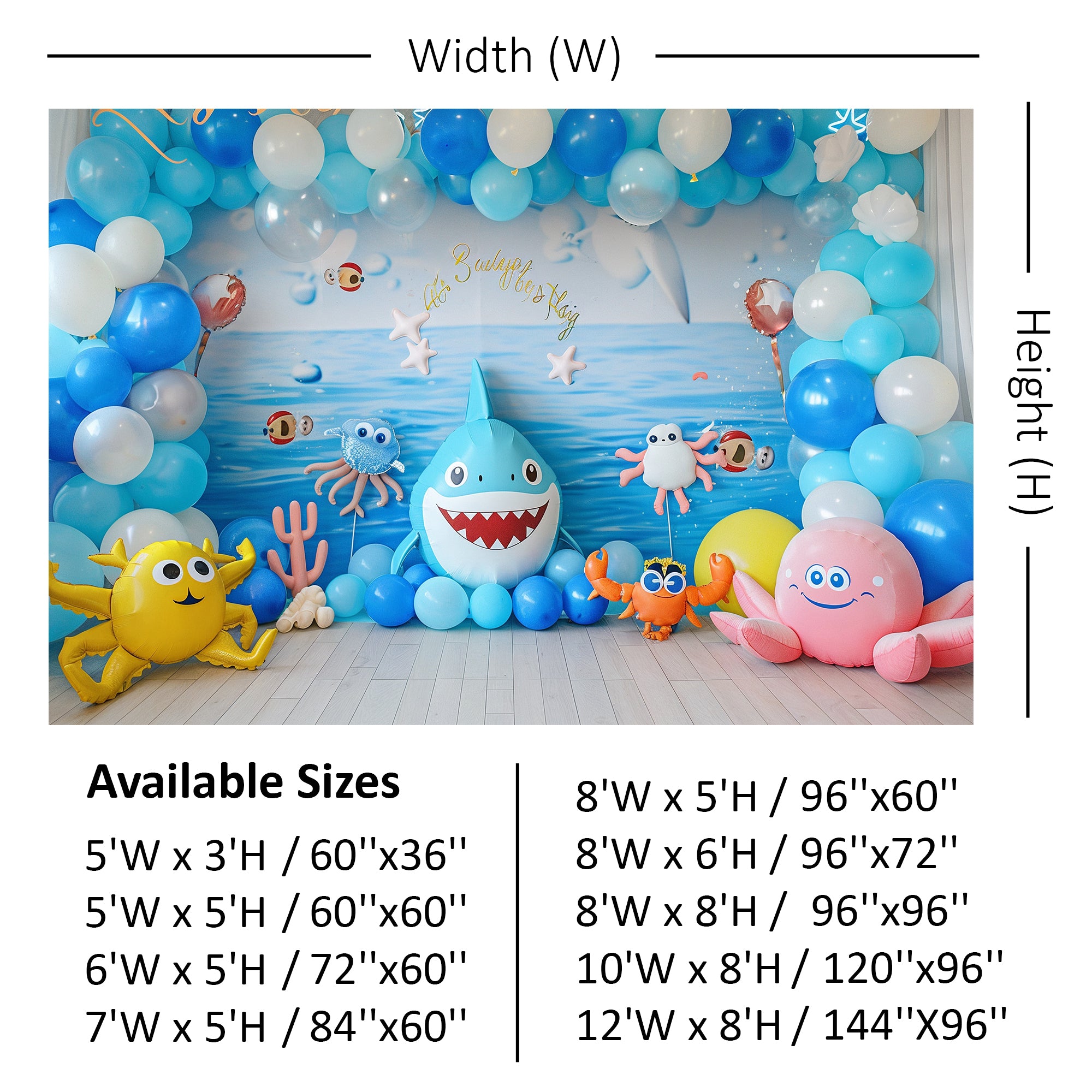 Ocean Friends Adventure Backdrop