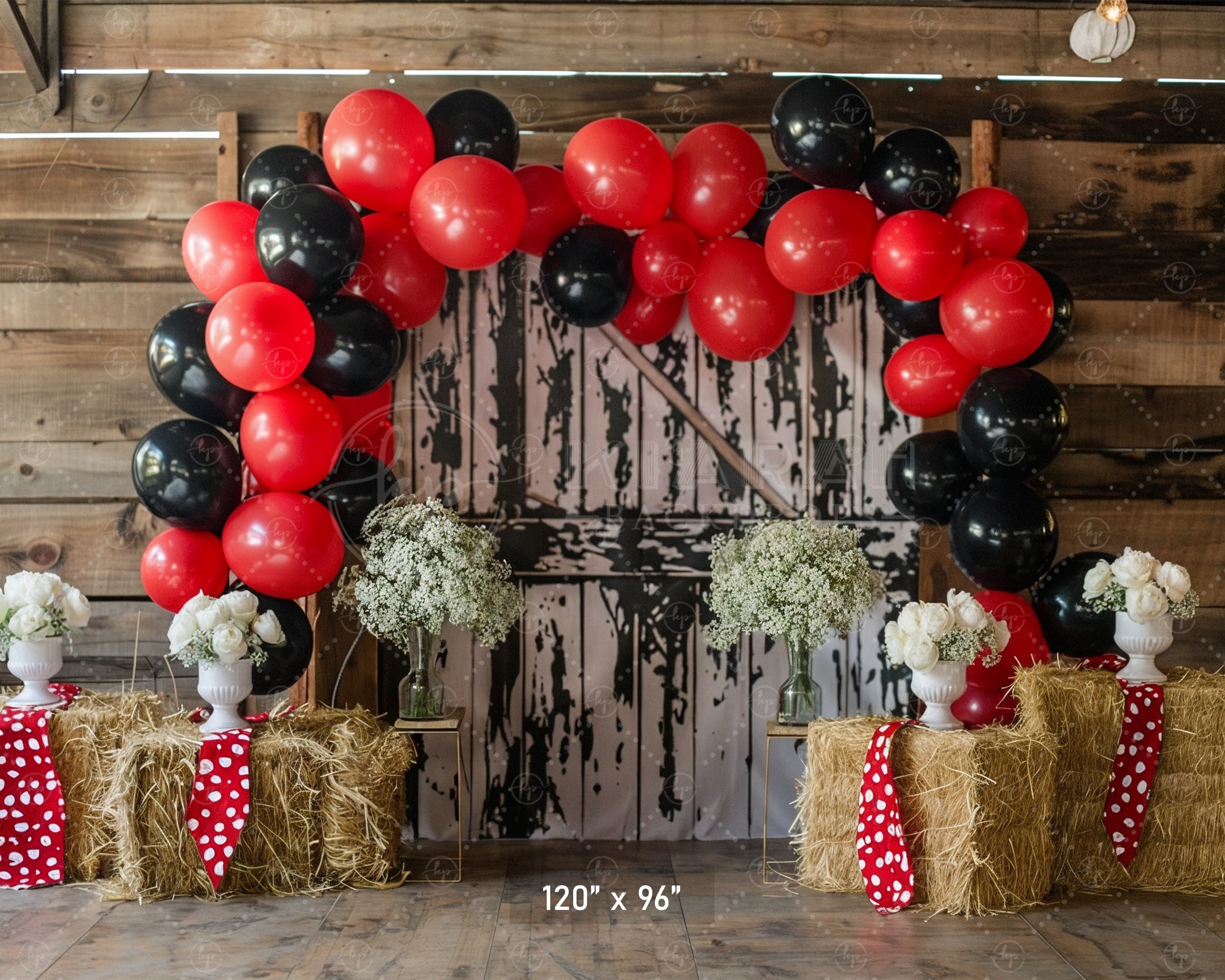 Rustic Western Celebration Backdrop
