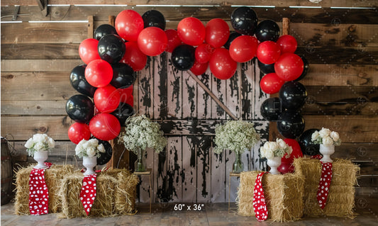 Rustic Western Celebration Backdrop