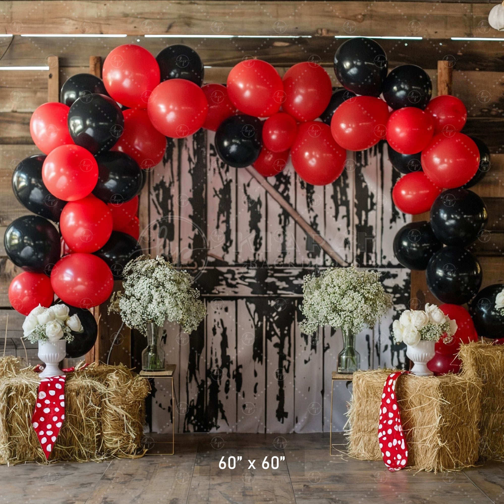Rustic Western Celebration Backdrop