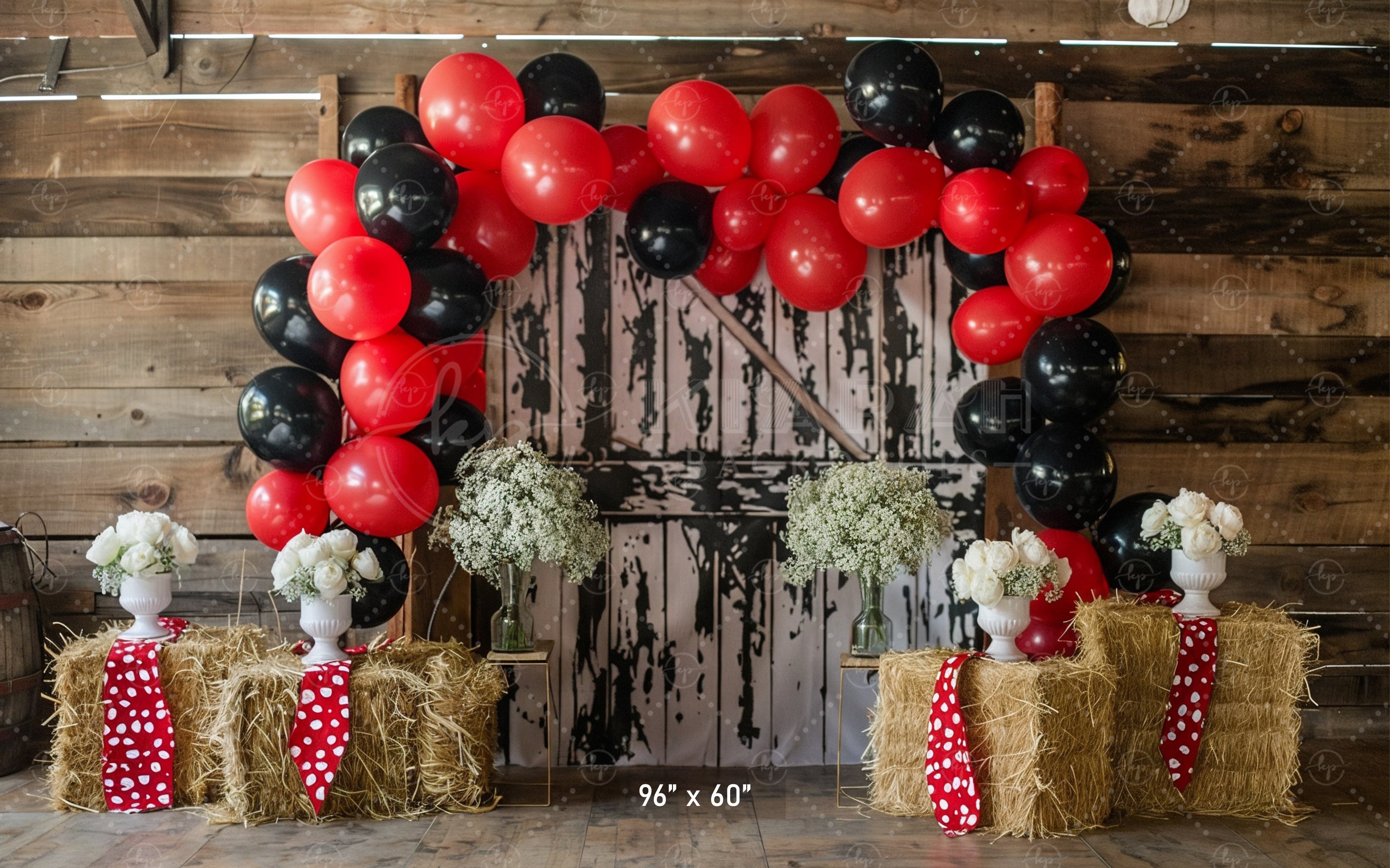 Rustic Western Celebration Backdrop