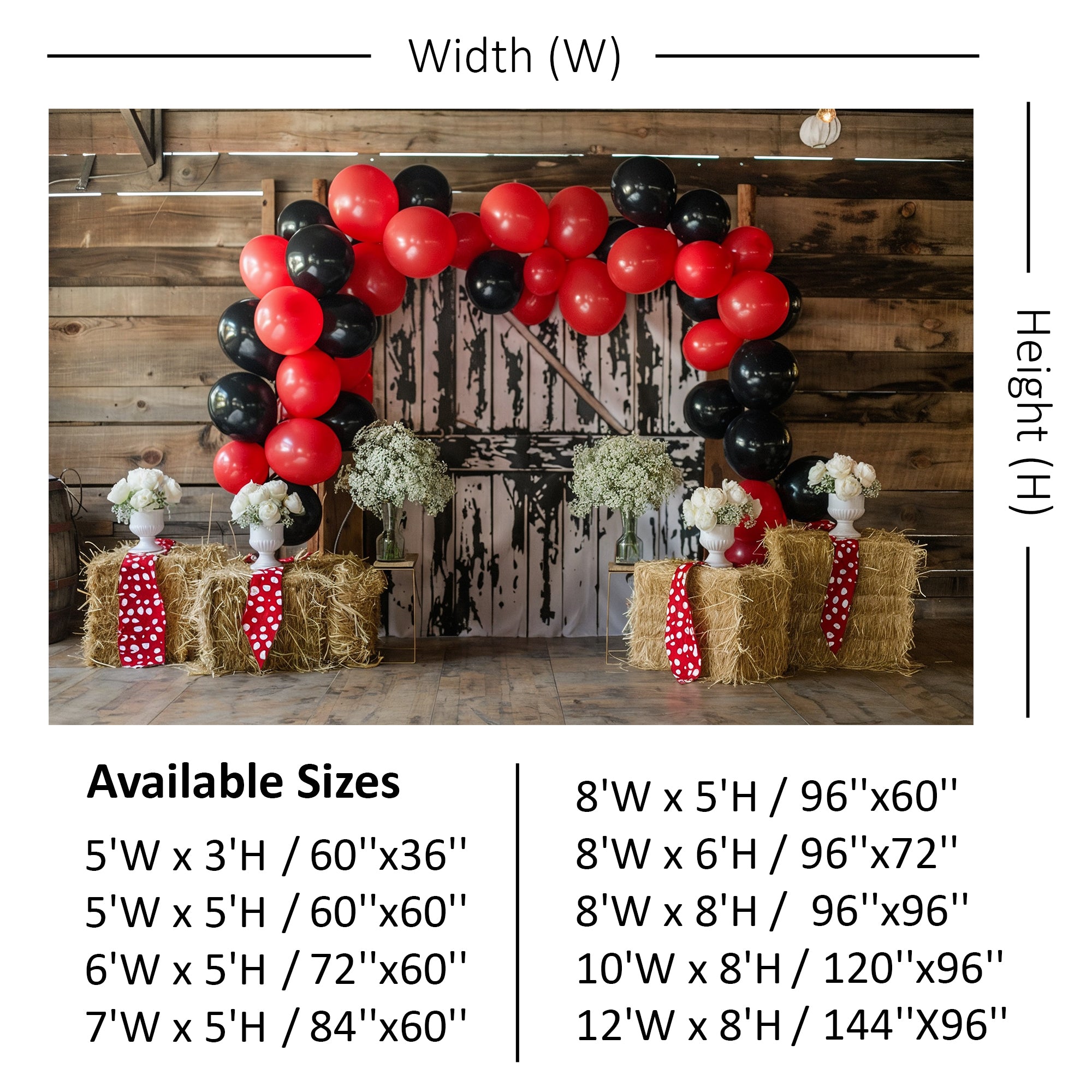 Rustic Western Celebration Backdrop