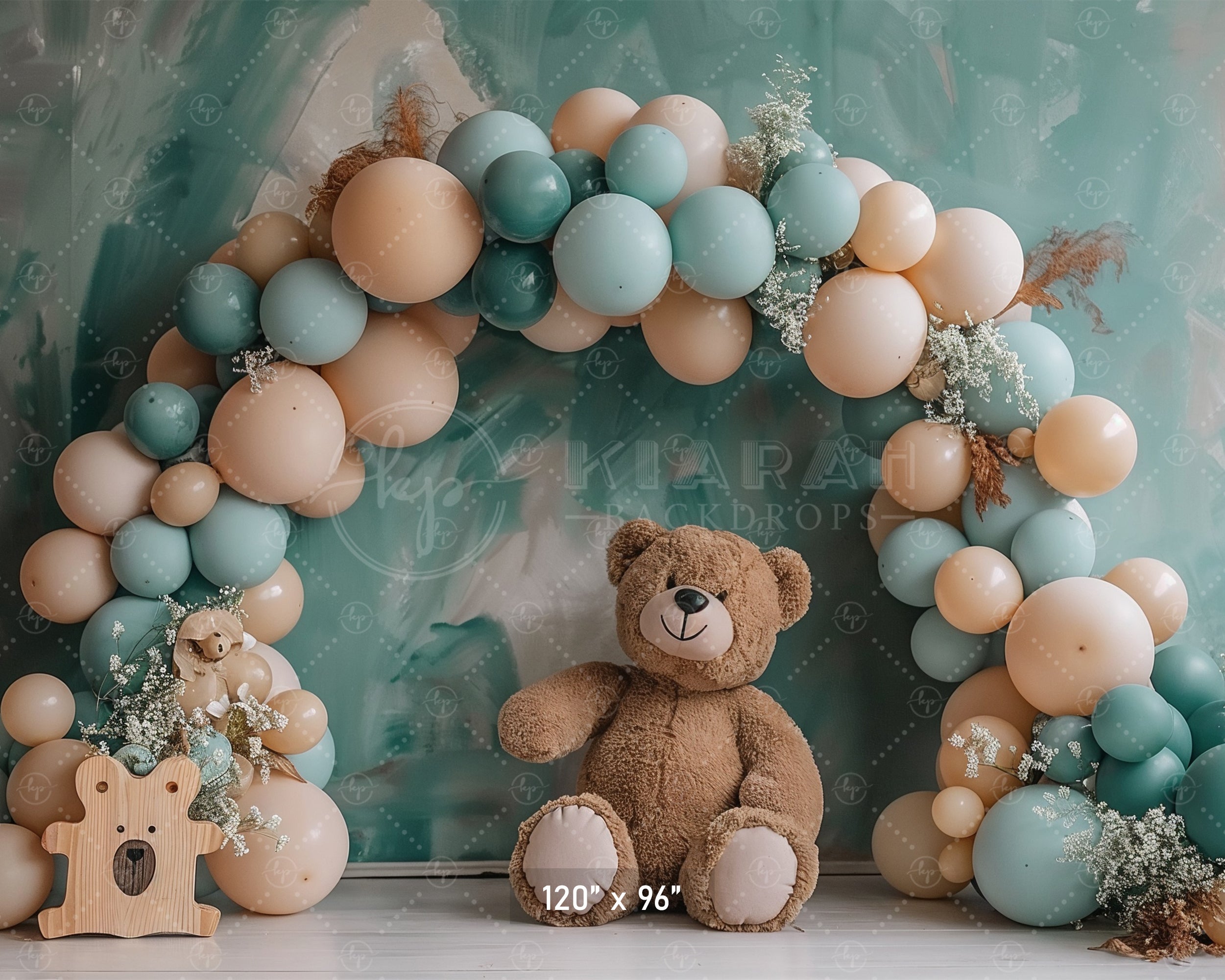 Teddy Bear Balloon Arch Backdrop