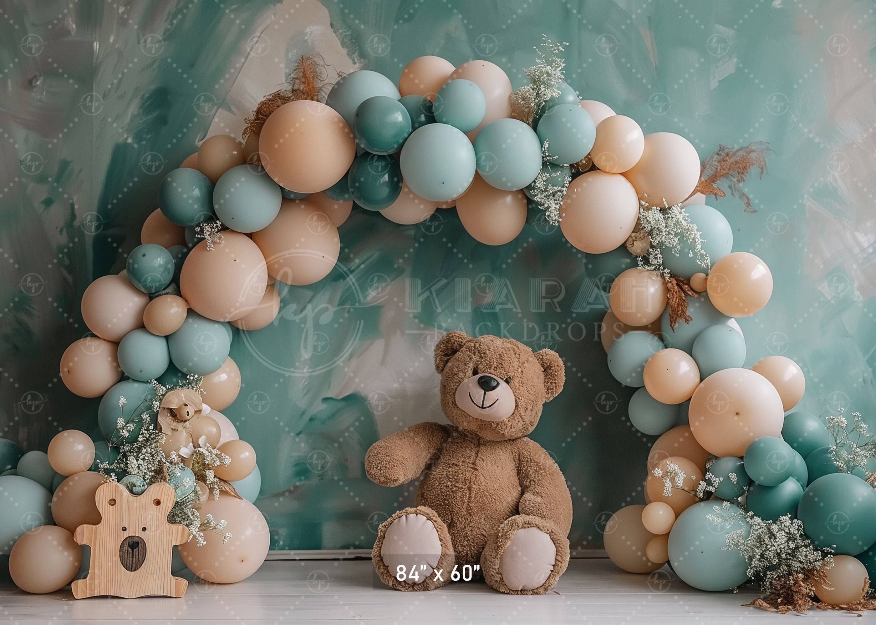 Teddy Bear Balloon Arch Backdrop