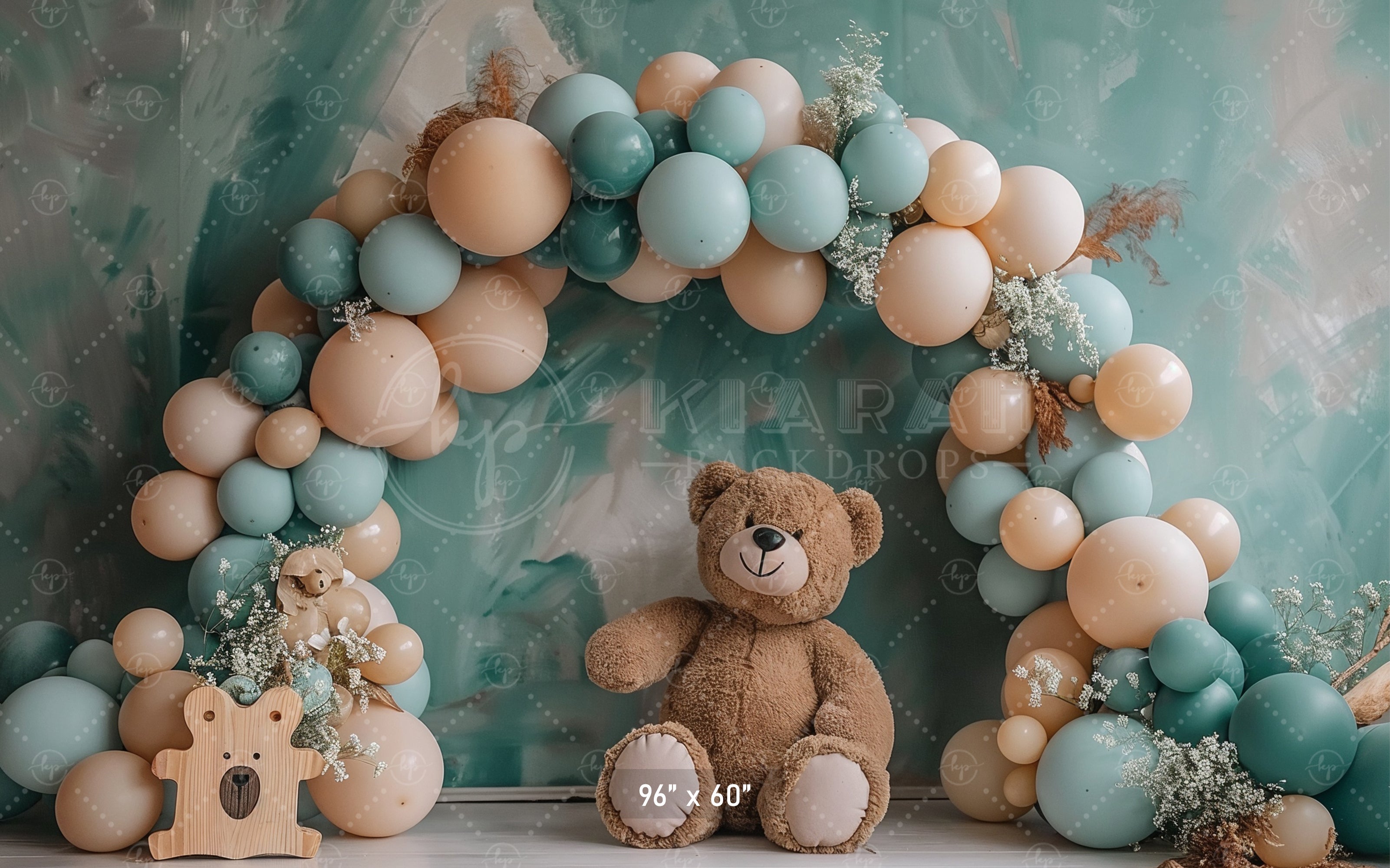 Teddy Bear Balloon Arch Backdrop