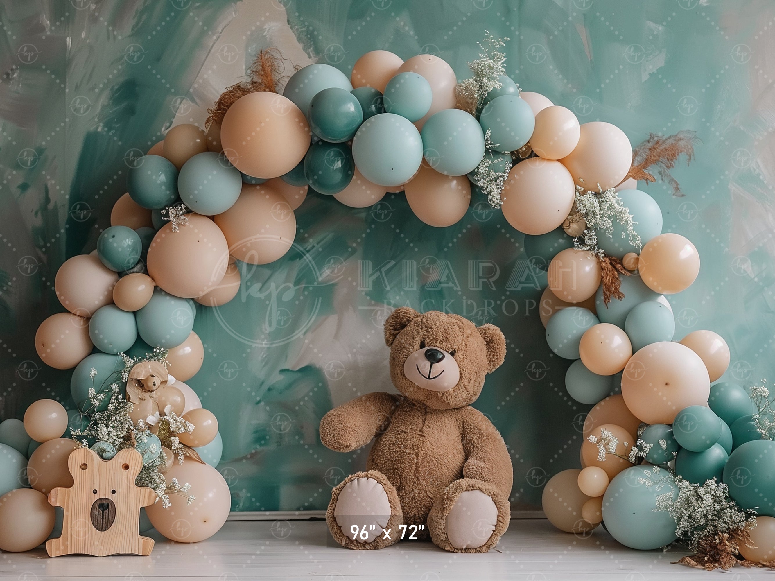 Teddy Bear Balloon Arch Backdrop