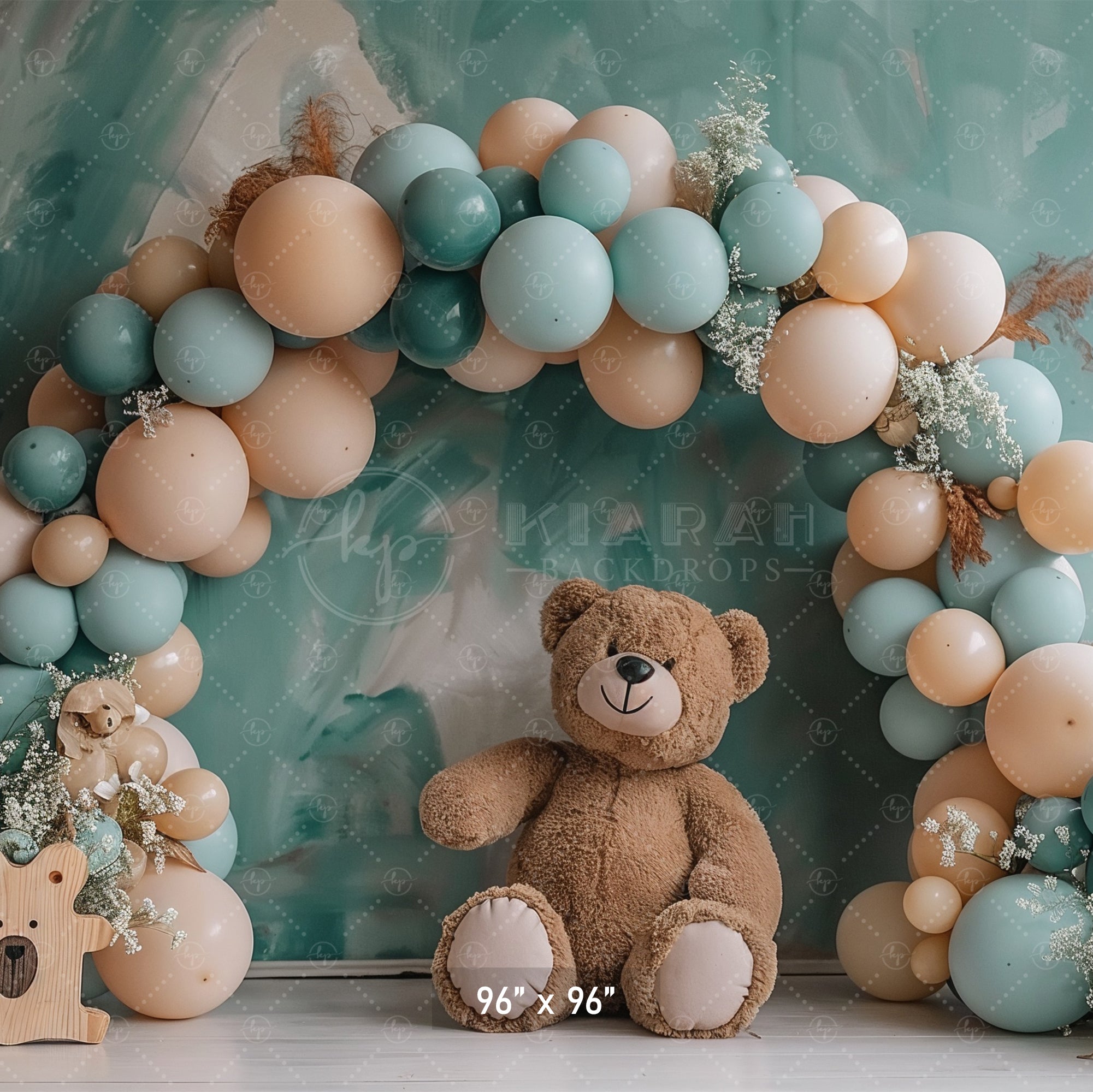 Teddy Bear Balloon Arch Backdrop
