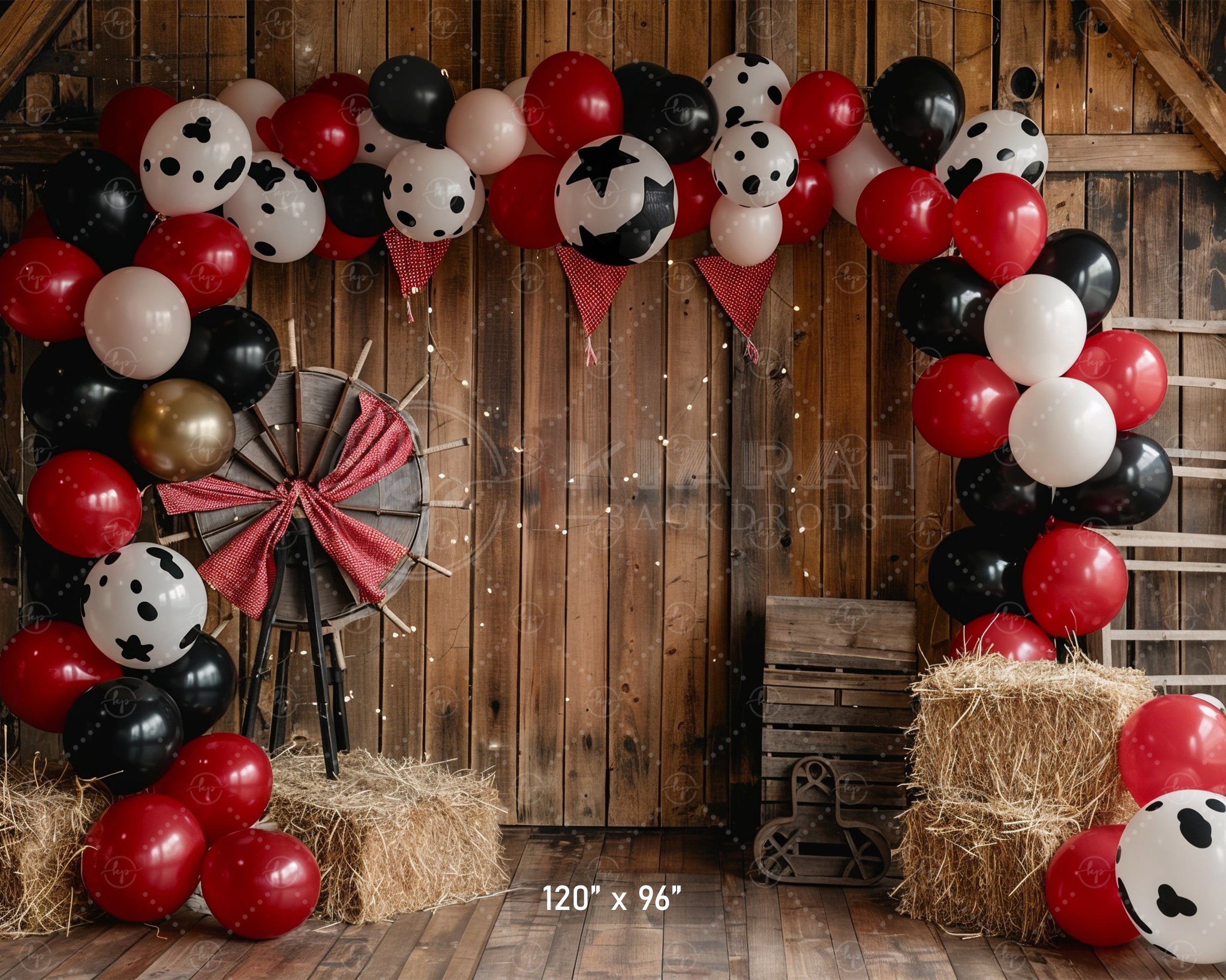 Rustic Barnyard Celebration Backdrop