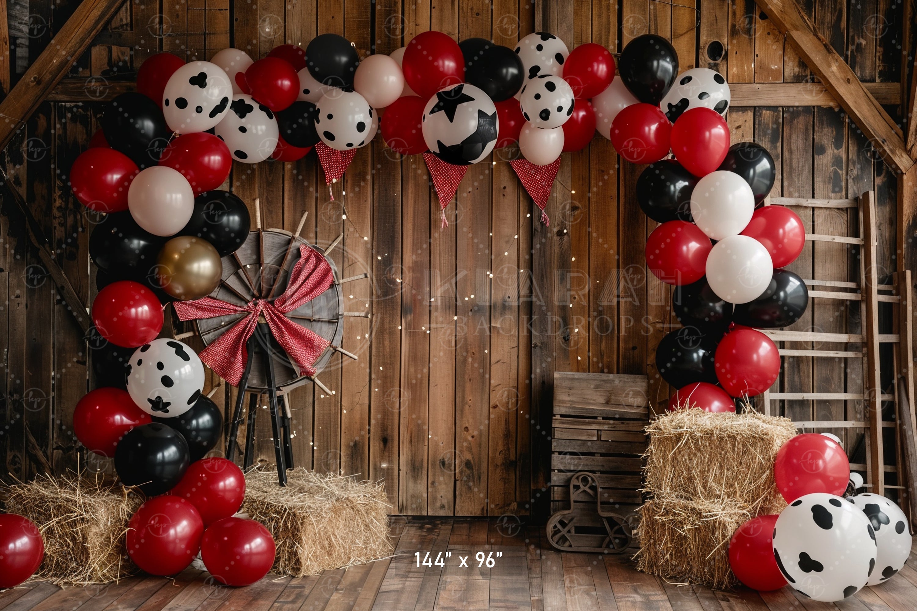 Rustic Barnyard Celebration Backdrop