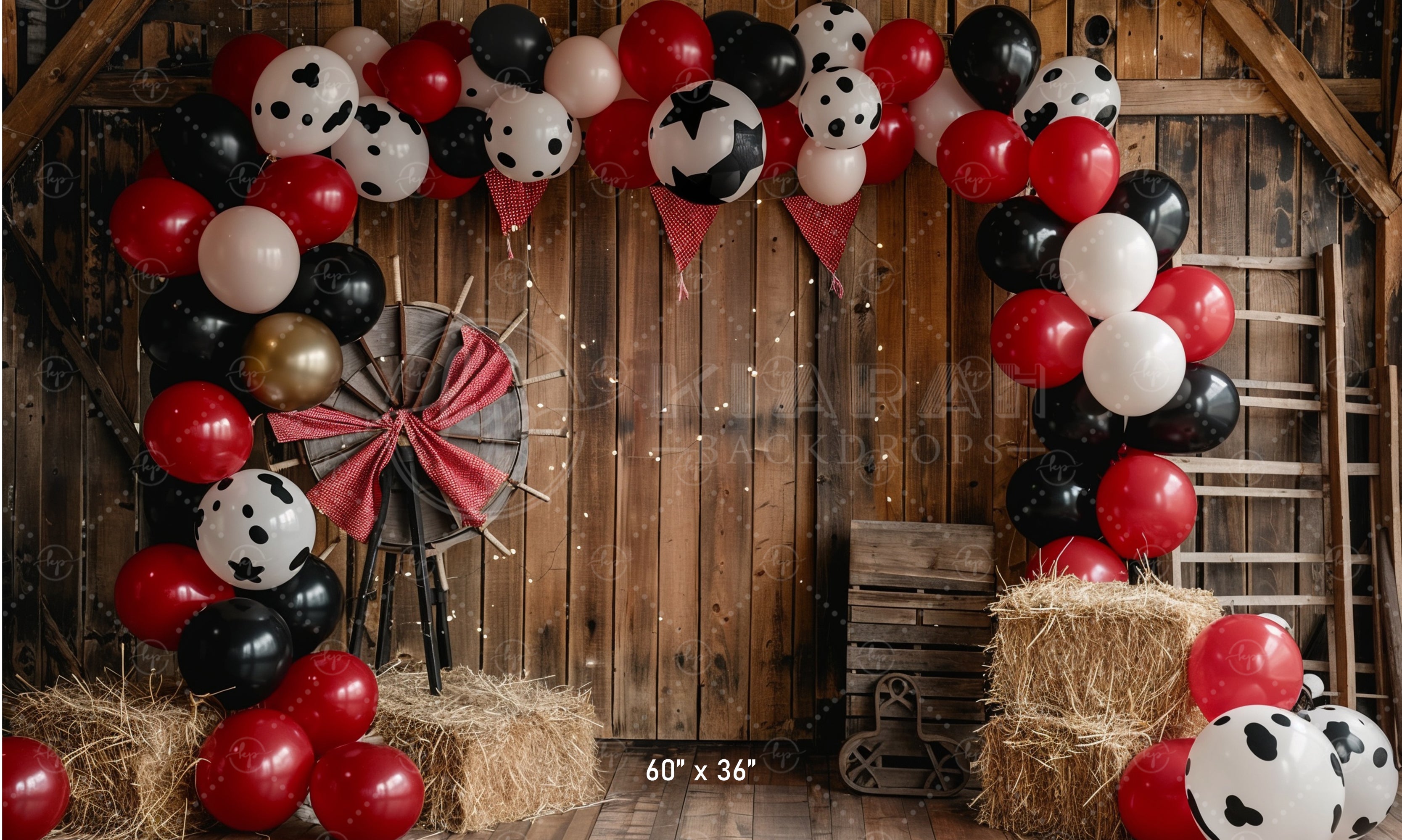 Rustic Barnyard Celebration Backdrop