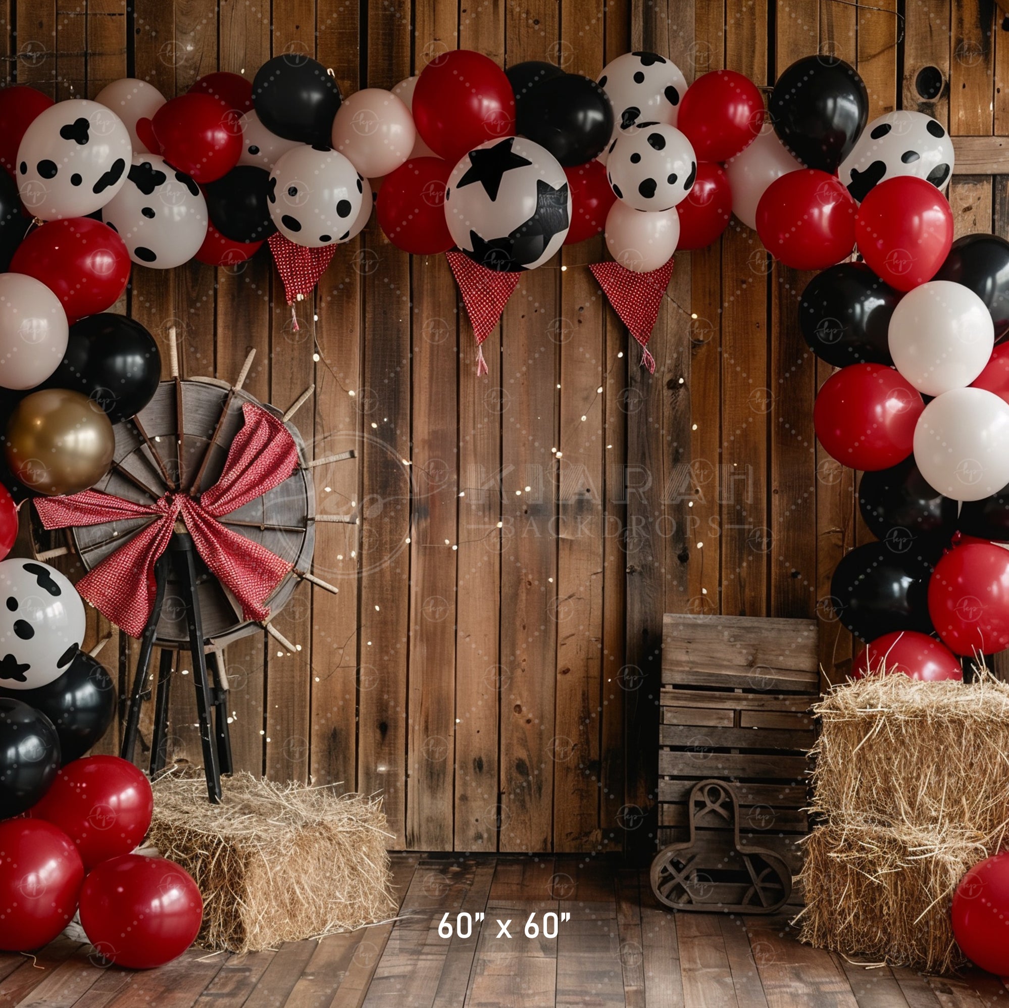 Rustic Barnyard Celebration Backdrop