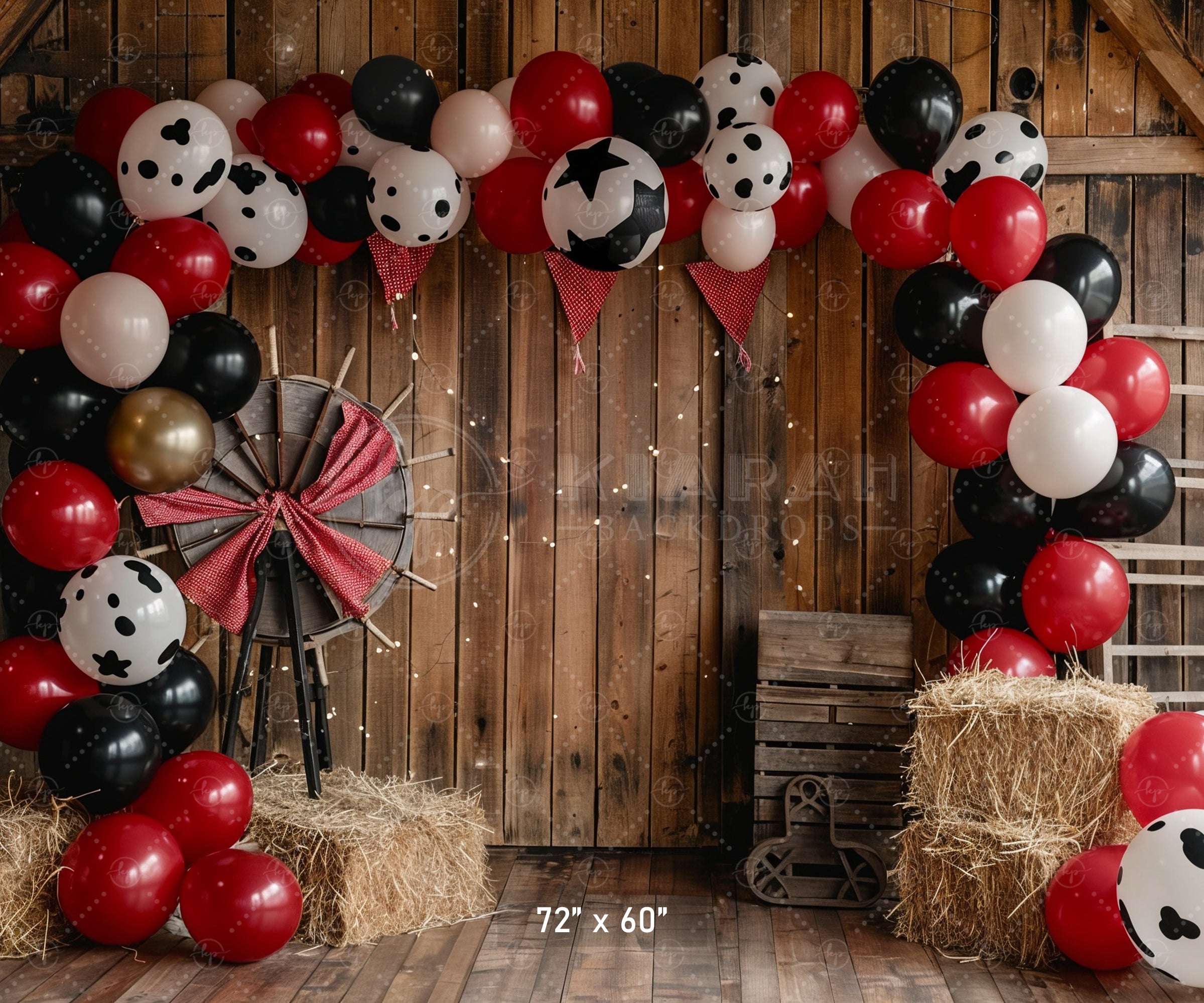 Rustic Barnyard Celebration Backdrop