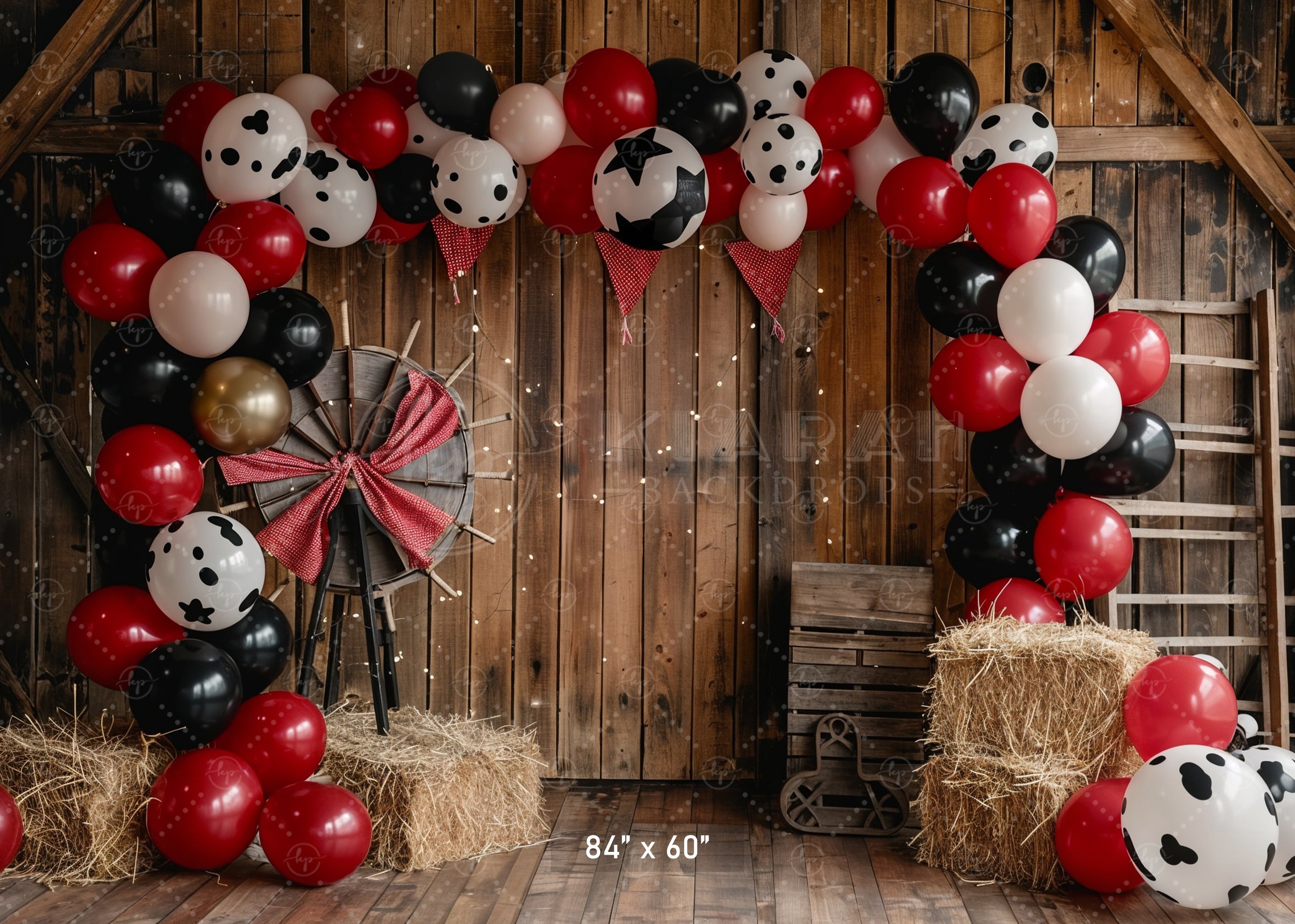 Rustic Barnyard Celebration Backdrop