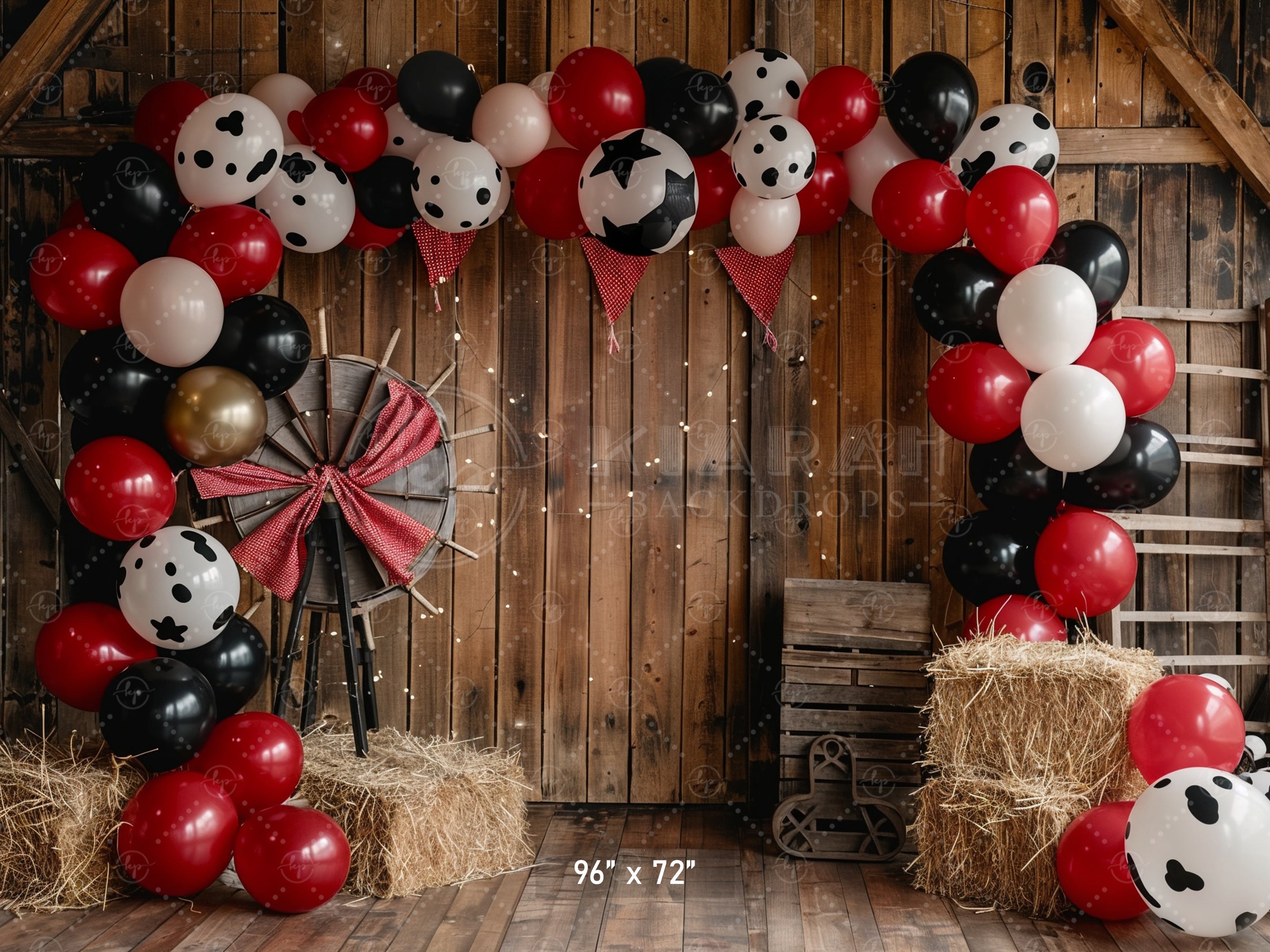 Rustic Barnyard Celebration Backdrop