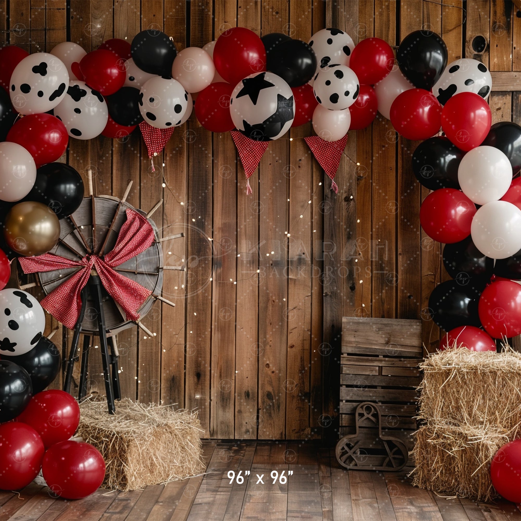 Rustic Barnyard Celebration Backdrop
