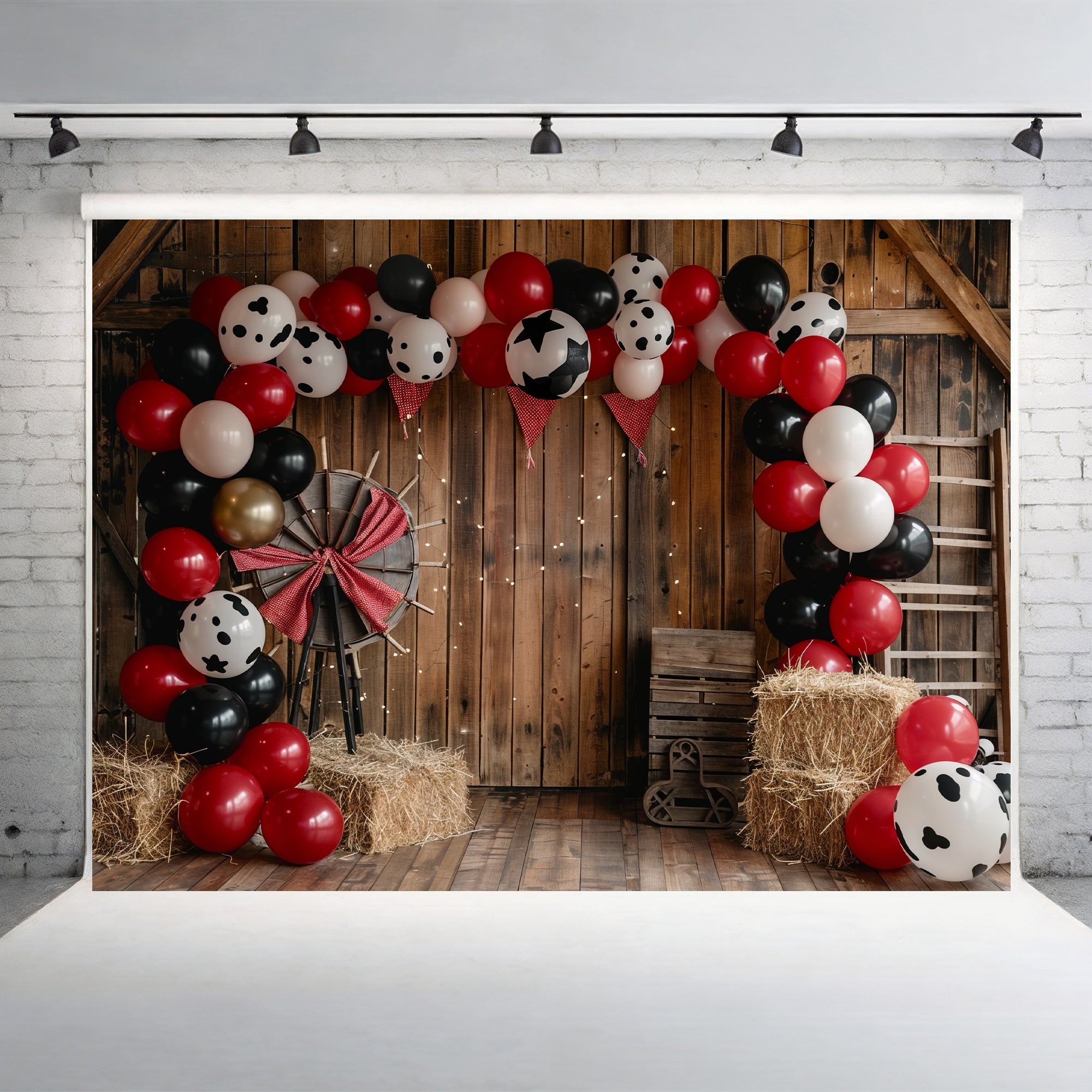 Rustic Barnyard Celebration Backdrop