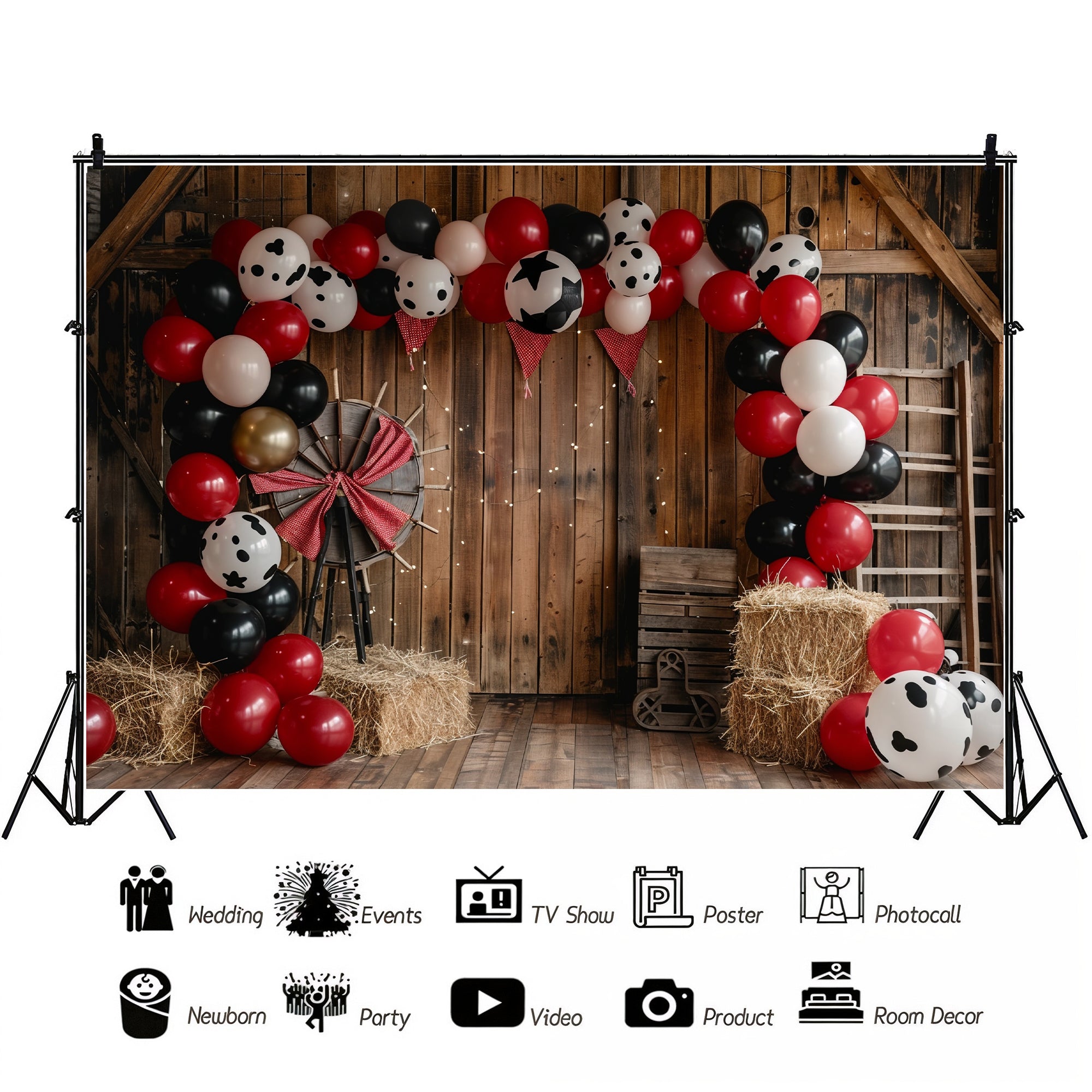 Rustic Barnyard Celebration Backdrop