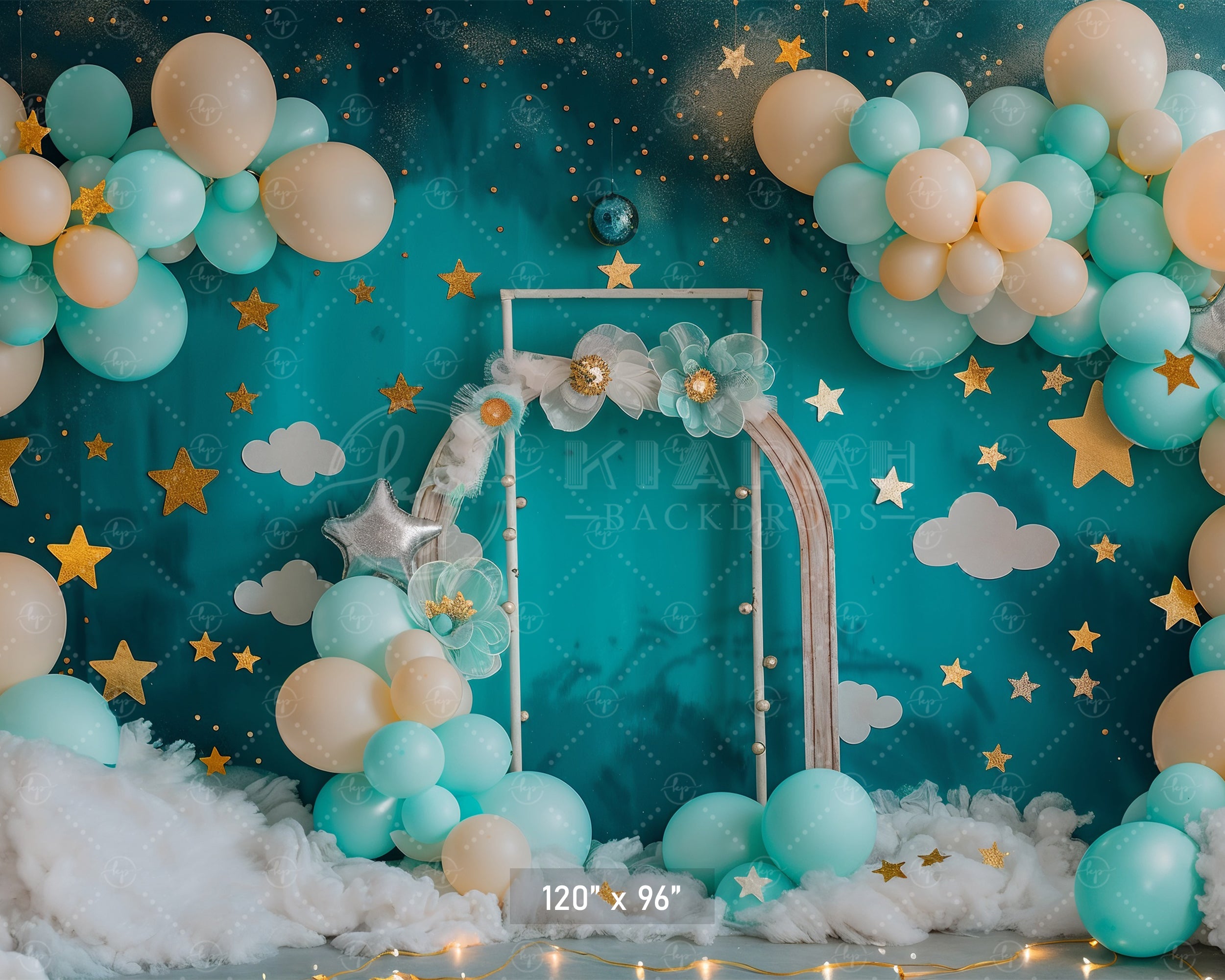 Starry Night Balloon Arch Backdrop