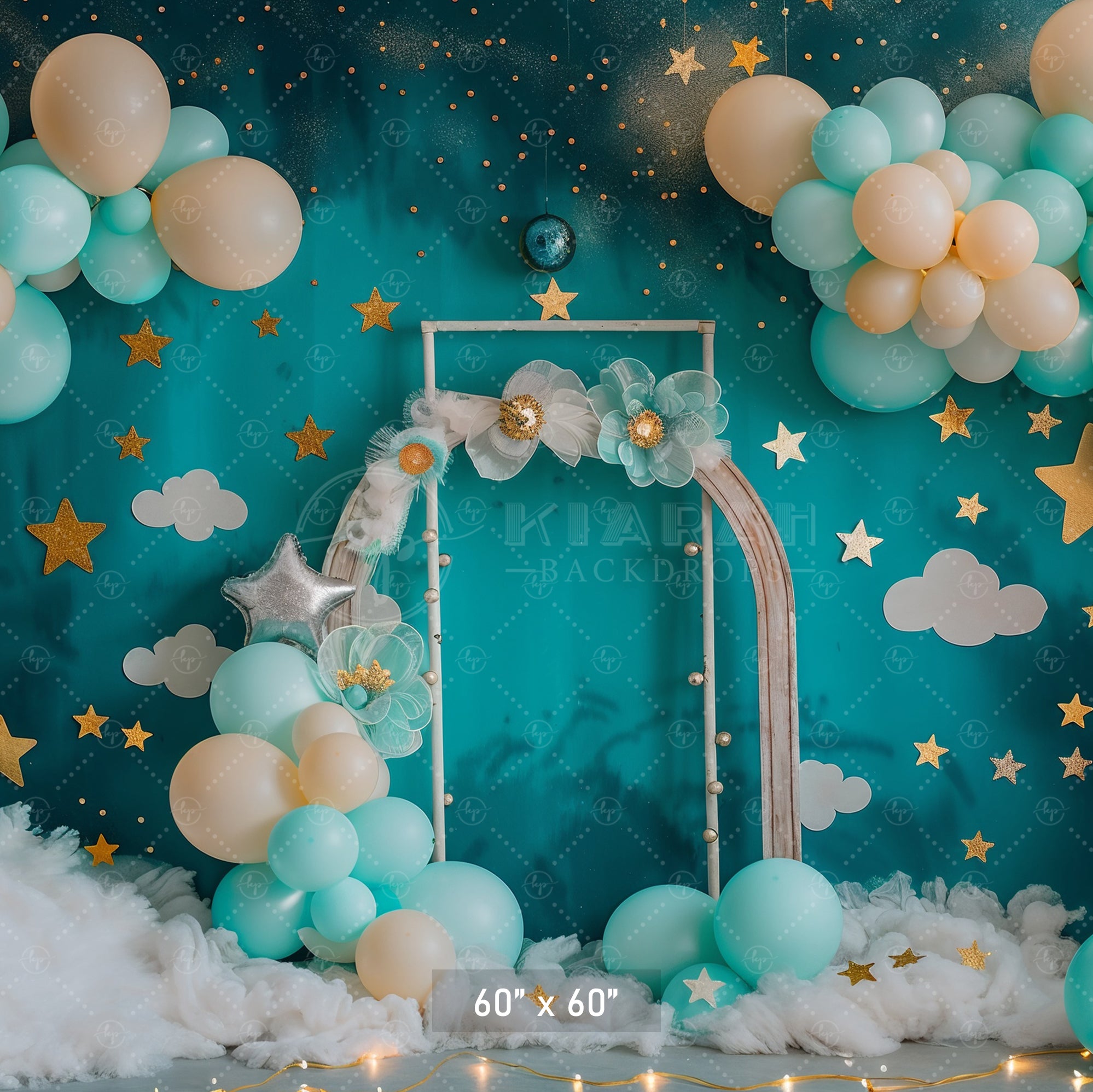 Starry Night Balloon Arch Backdrop